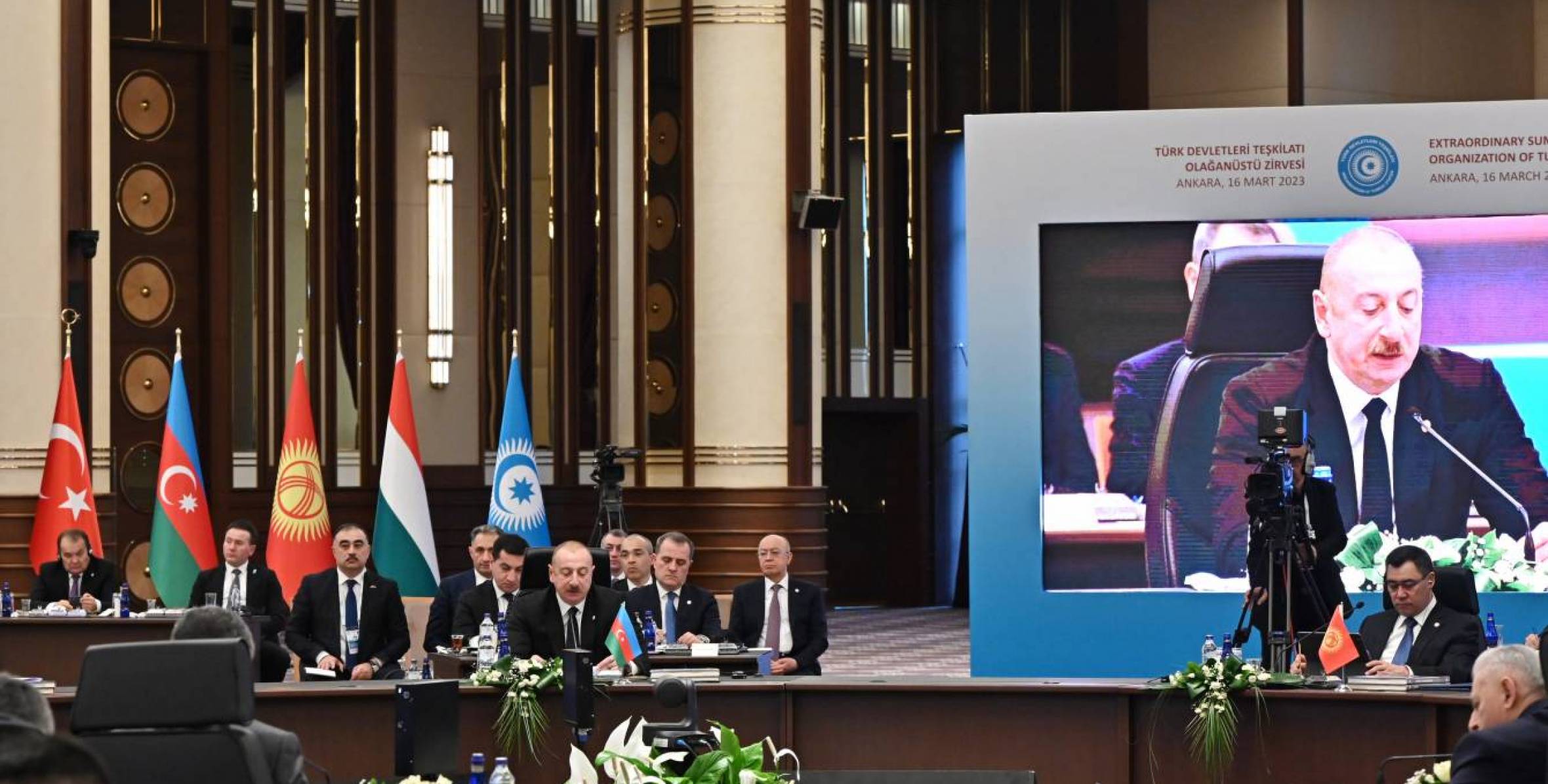 Речь Ильхама Алиева на чрезвычайном саммите Организации тюркских государств в Анкаре