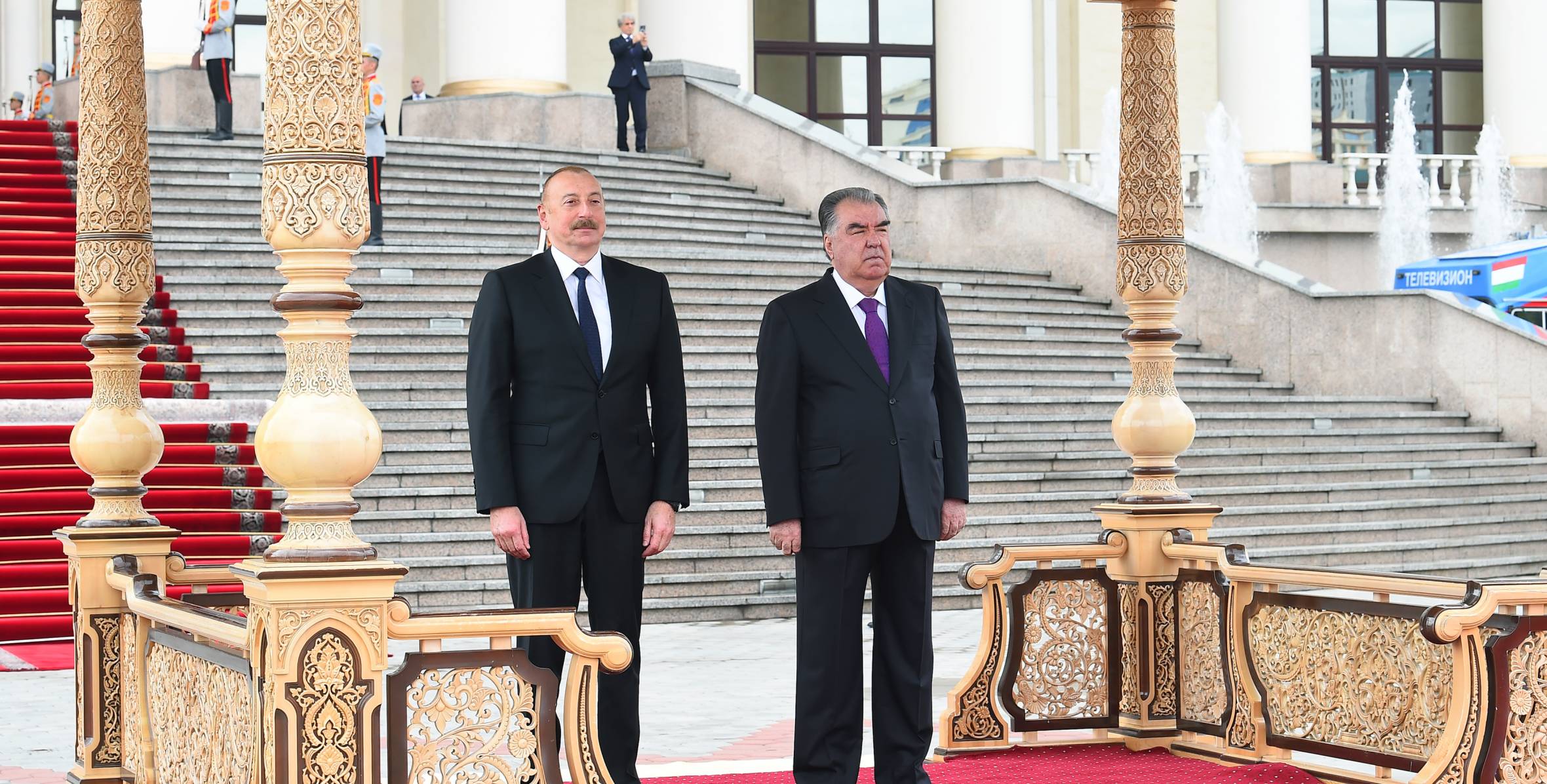 Official welcome ceremony was held for Ilham Aliyev in Dushanbe