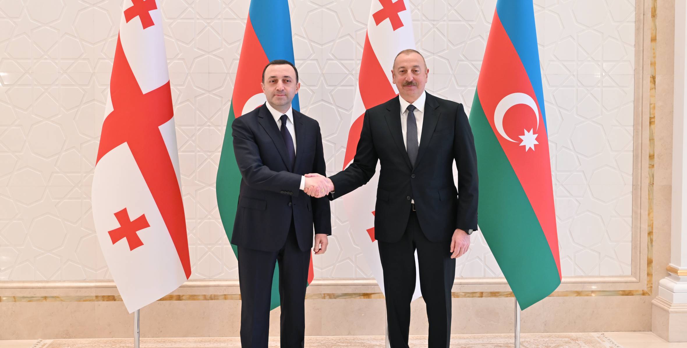 Состоялась встреча Президента Азербайджана с премьер-министром Грузии
