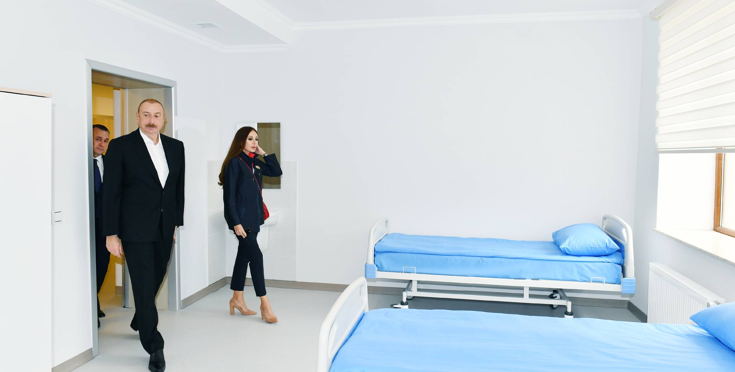 Ilham Aliyev and First Lady Mehriban Aliyeva have viewed the conditions created after the overhaul at the 80-bed Maternity Home and Children’s Polyclinic of the Salyan District Central Hospital