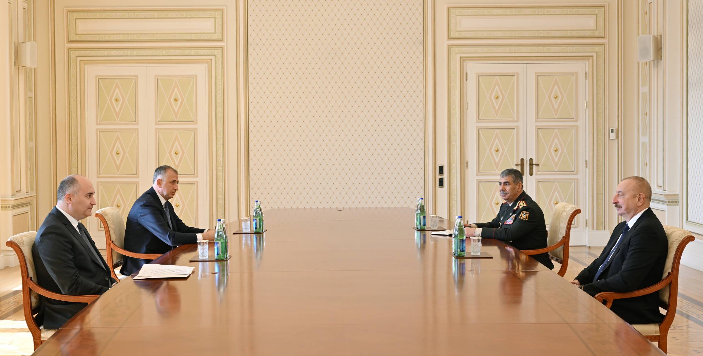 Ilham Aliyev has received Defense Minister of Georgia, Juansher Burchuladze
