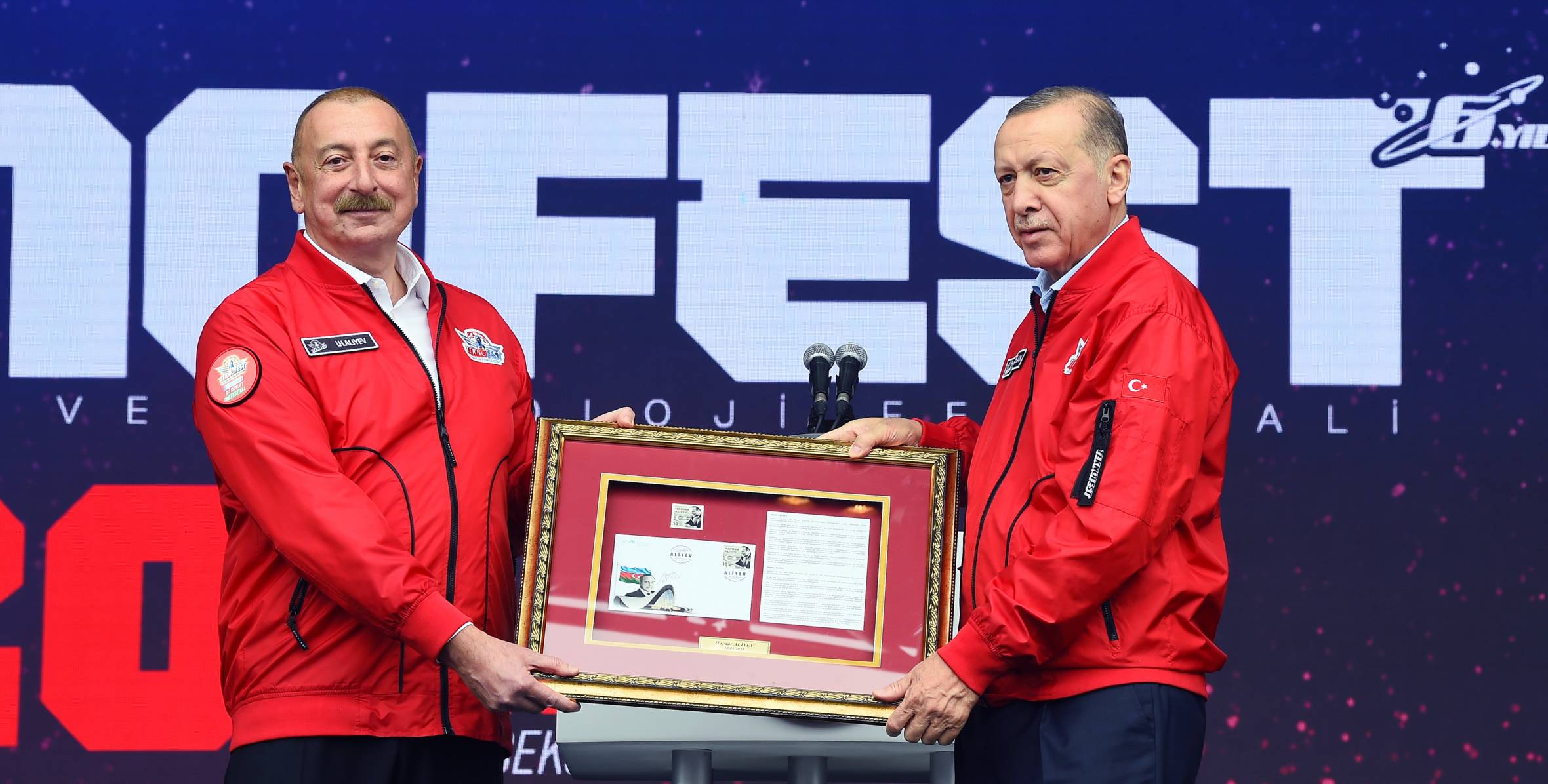 Ilham Aliyev and President Recep Tayyip Erdogan attended TEKNOFEST Festival in Istanbul
