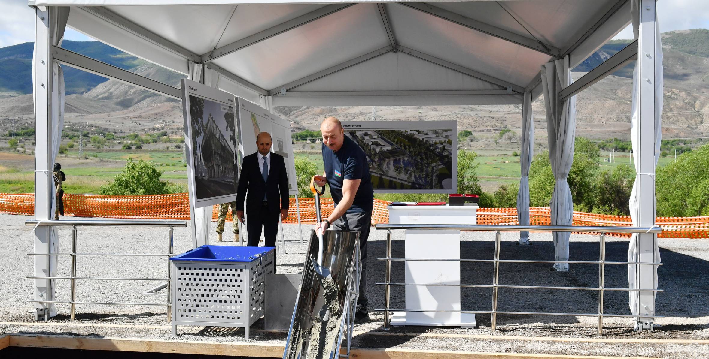 Ilham Aliyev attended groundbreaking ceremony for administrative building in city of Gubadli