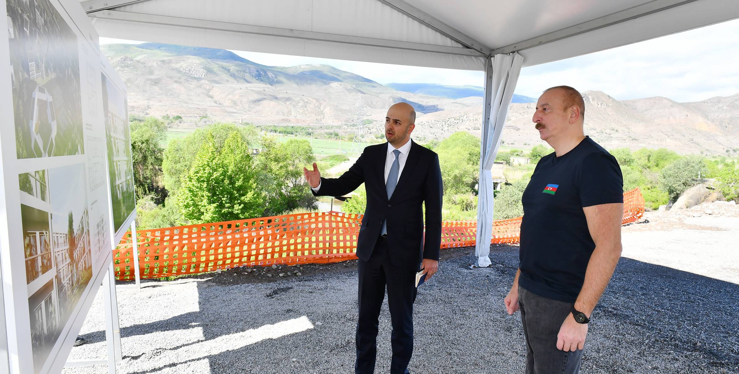 Ilham Aliyev has attended a groundbreaking ceremony for the 1st residential quarter in the city of Gubadli
