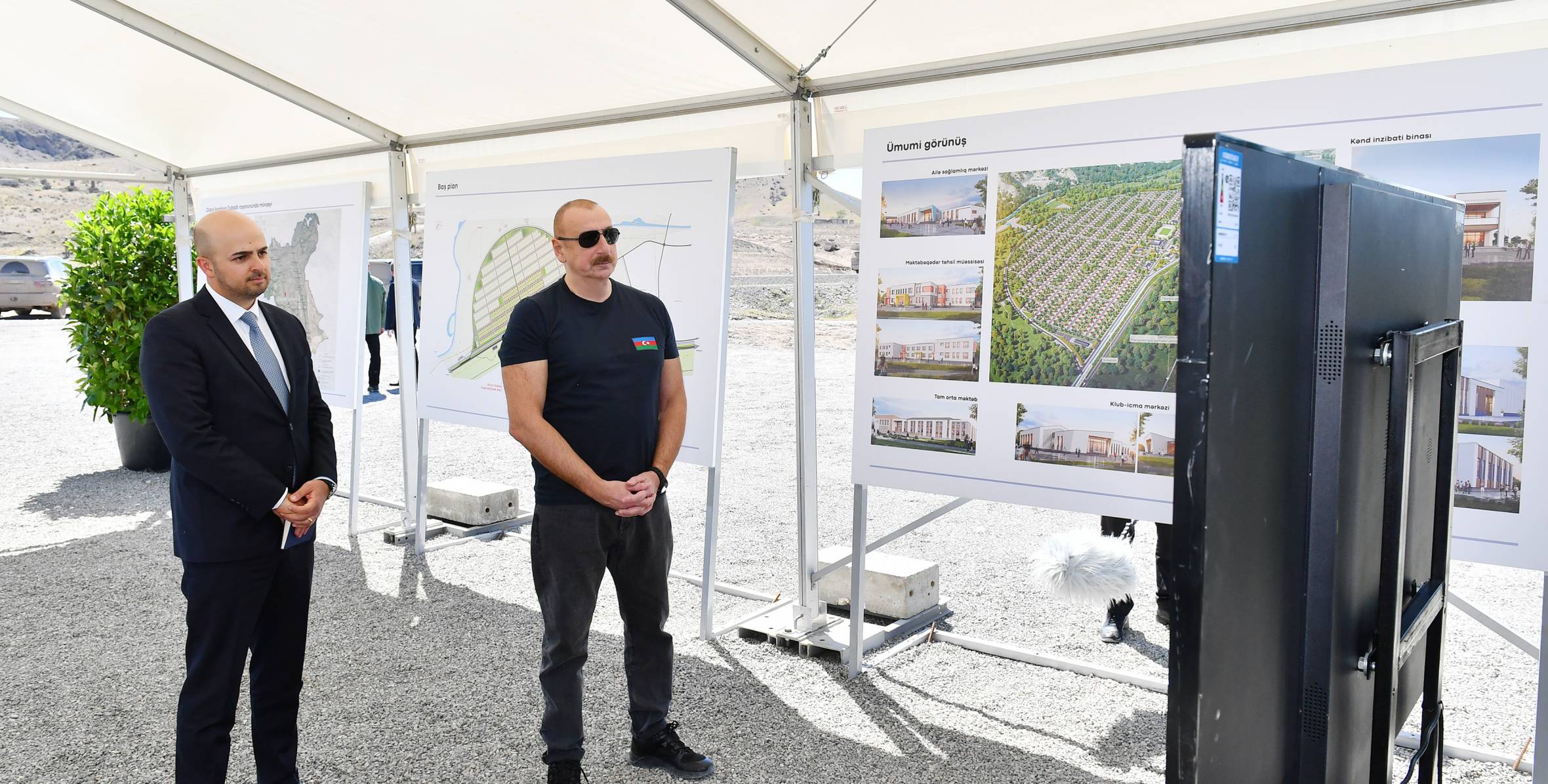 Ilham Aliyev has attended a ceremony of the laying of the foundation stone for the village of Zilanli, the Gubadli district