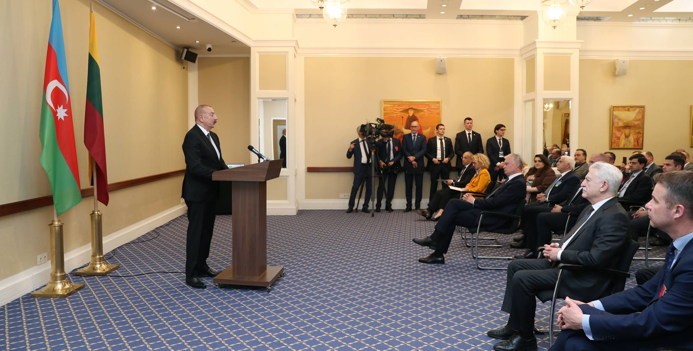 Речь Ильхама Алиева на азербайджано-литовском бизнес-форуме