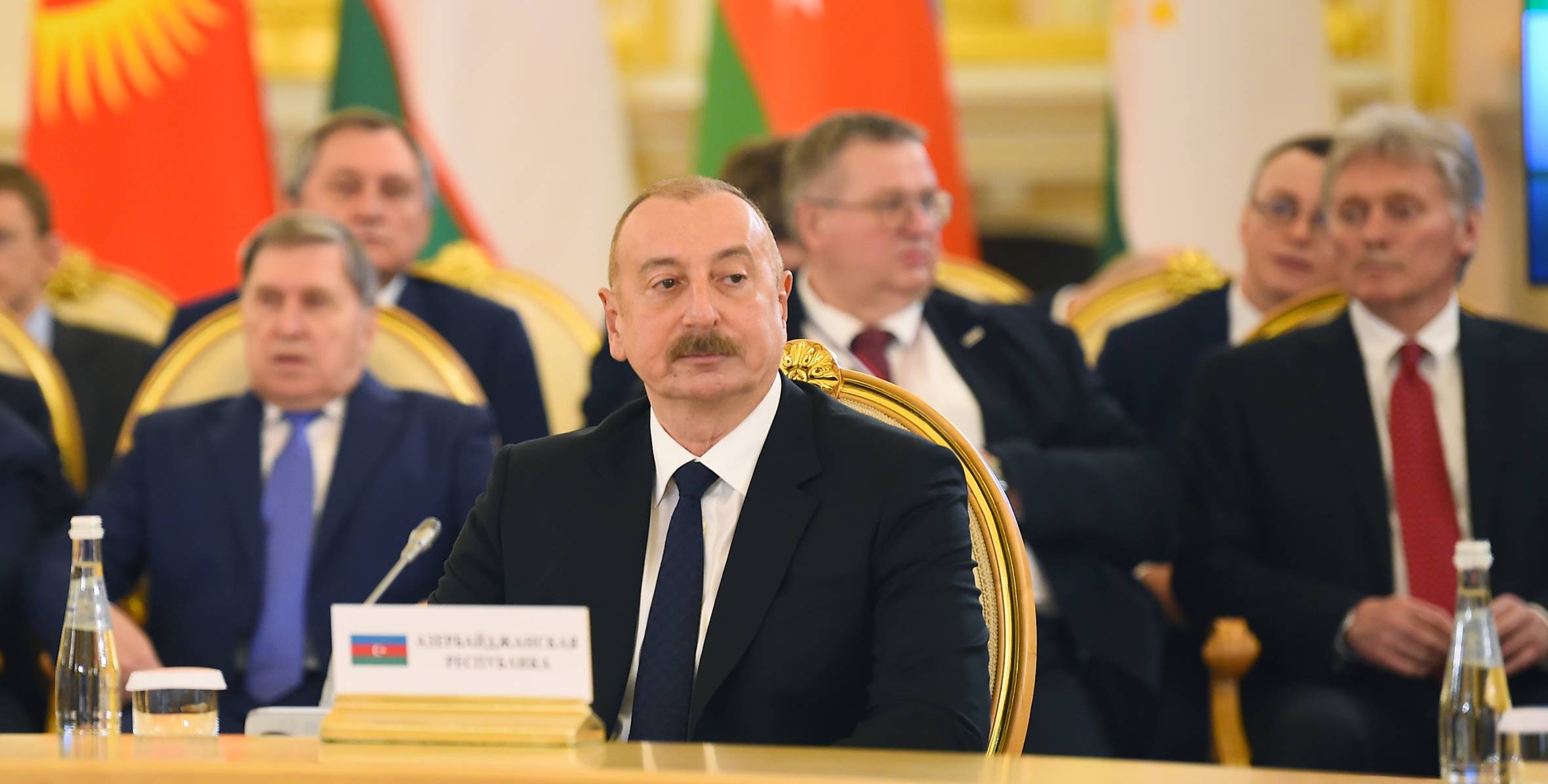Ilham Aliyev is attending expanded meeting of Supreme Eurasian Economic Council in Moscow