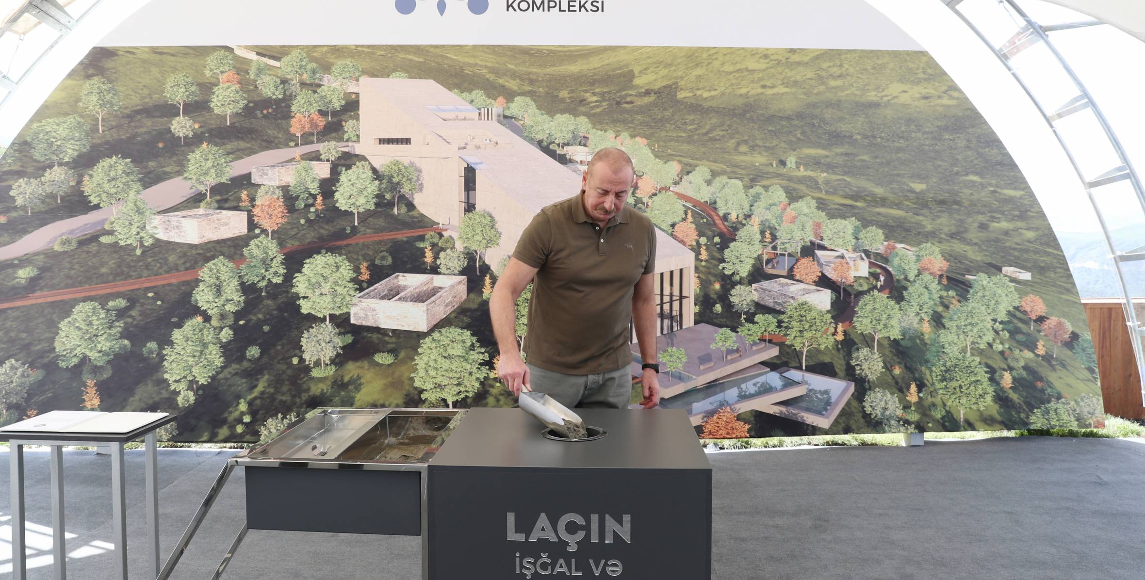 Ilham Aliyev has attended a groundbreaking ceremony for the Occupation and Victory Museum Complex in the city of Lachin