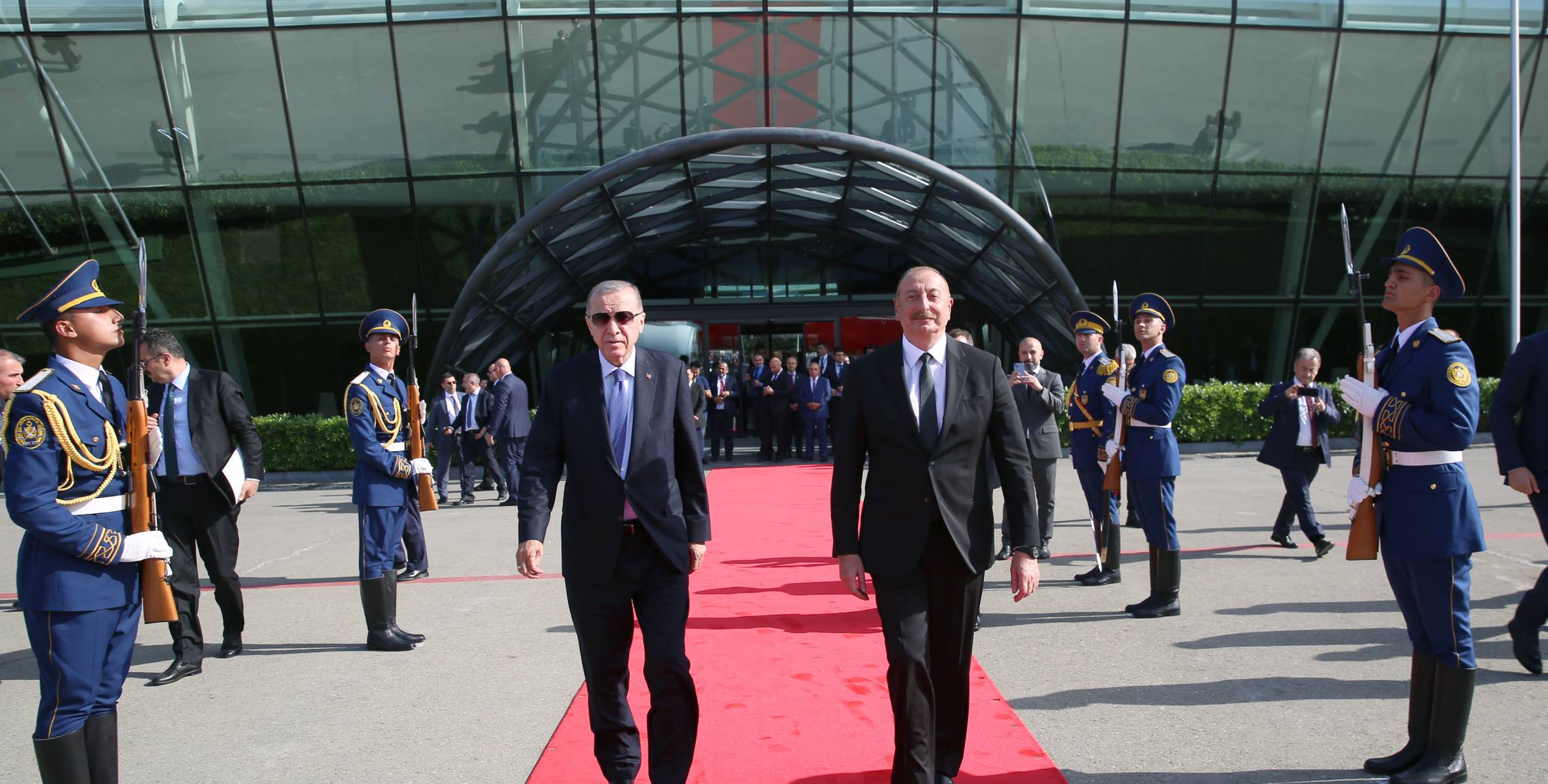 Turkish President Recep Tayyip Erdogan concludes his state visit to Azerbaijan