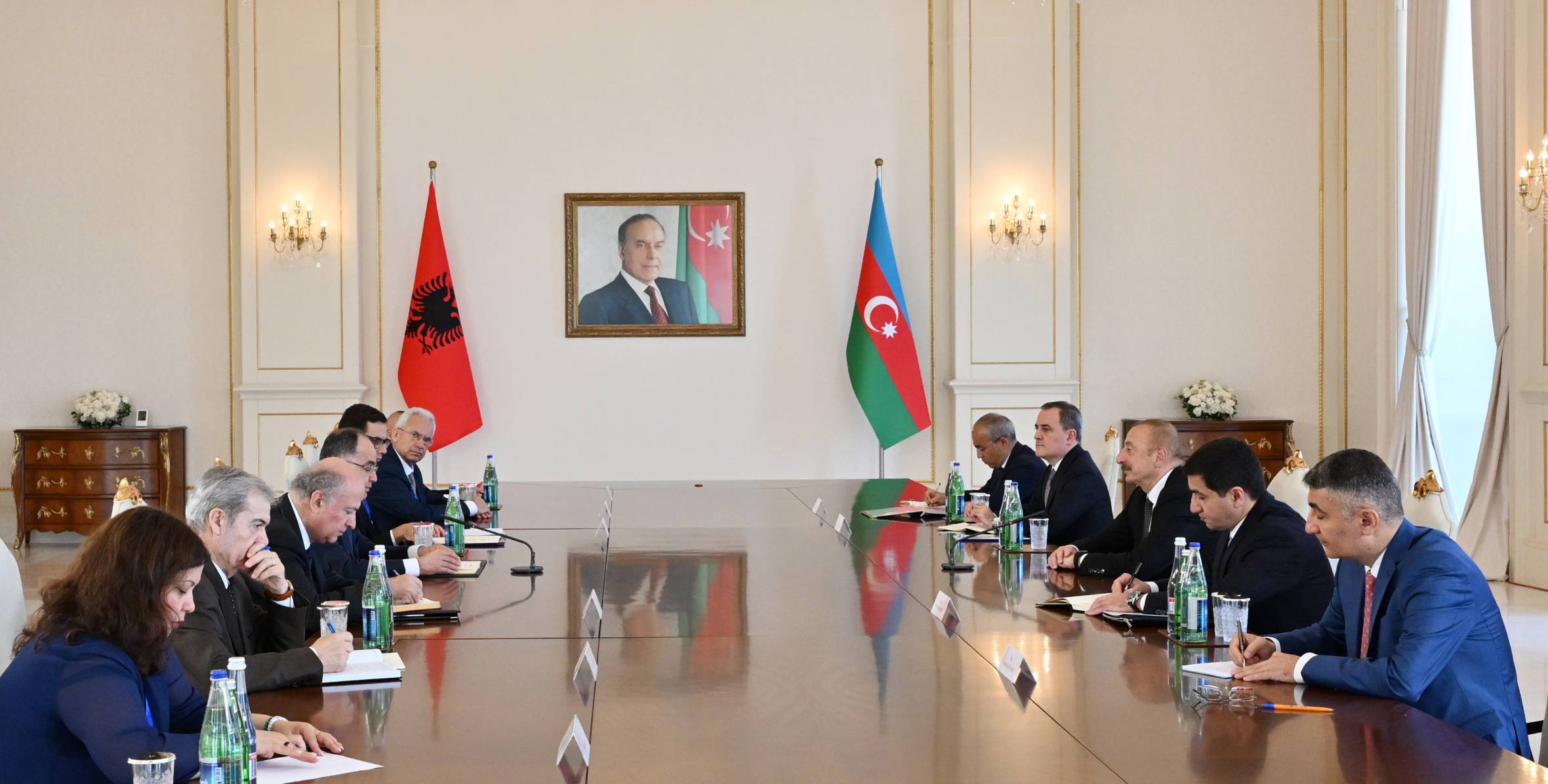 Azerbaijani and Albanian presidents held expanded meeting