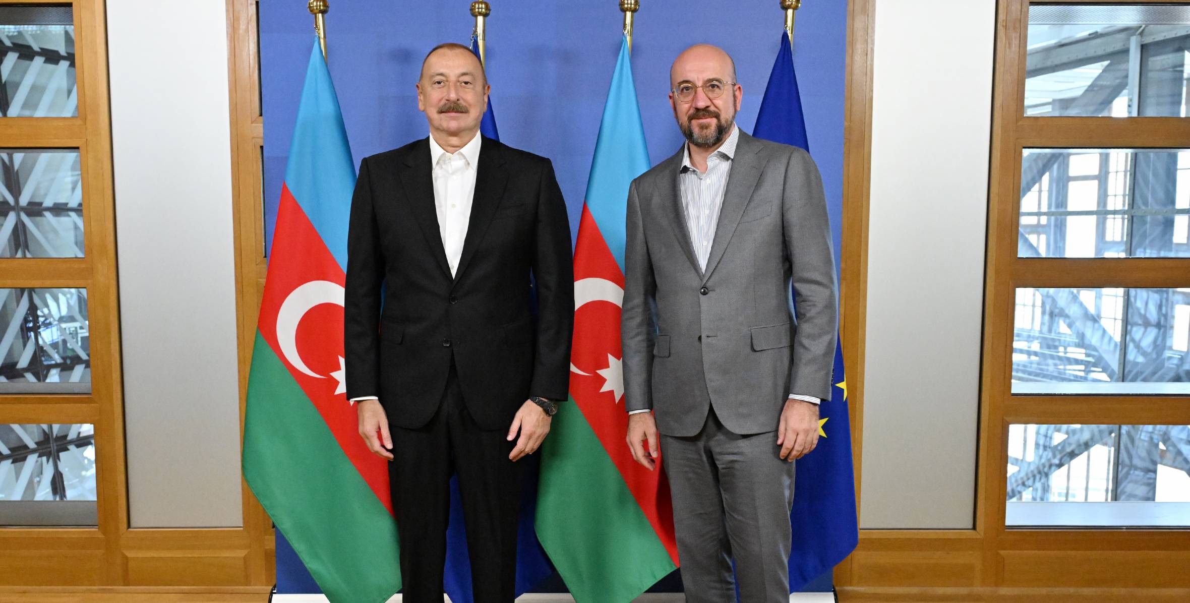 Ilham Aliyev held meeting with President of European Council Charles Michel in Brussels
