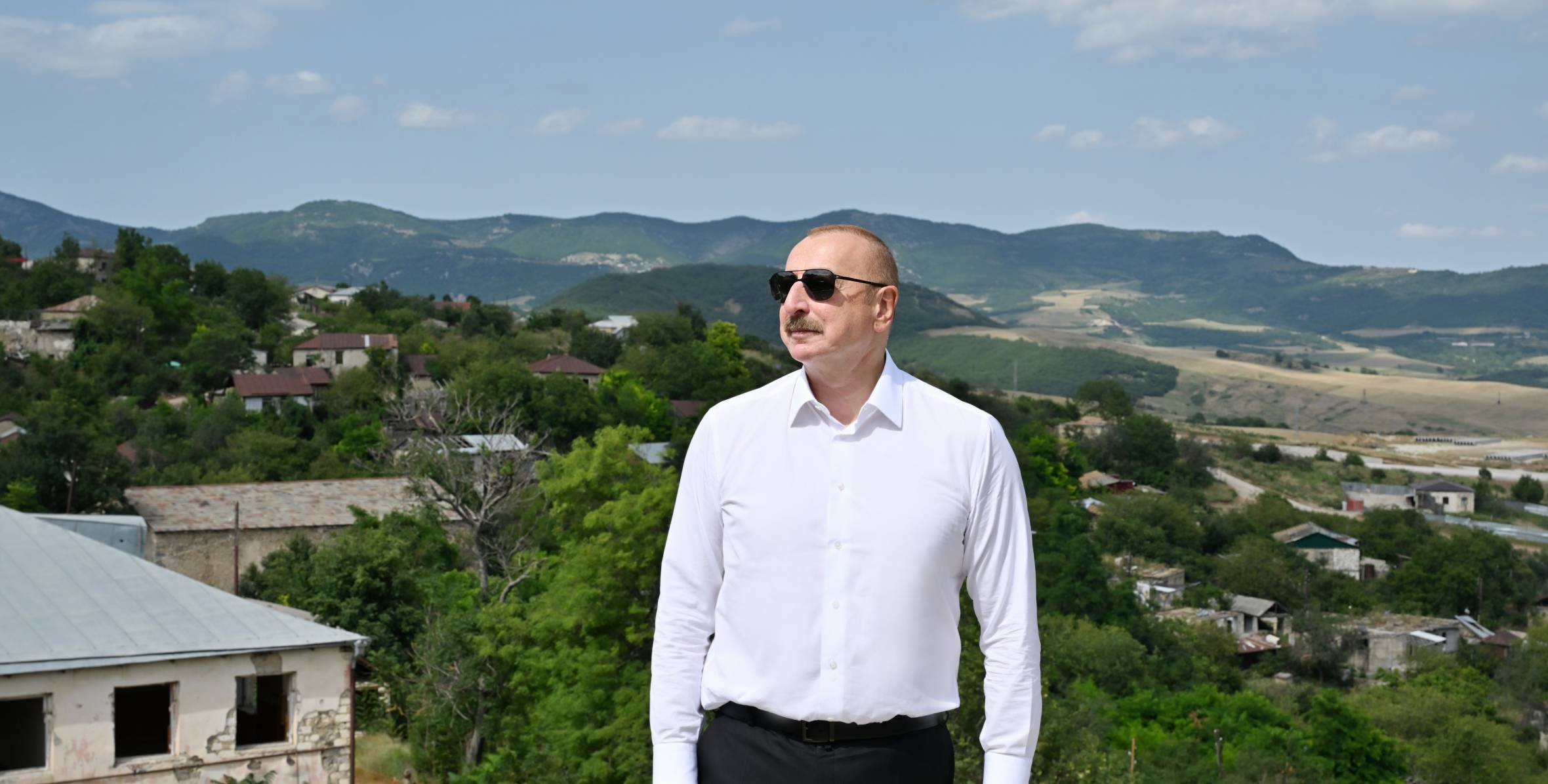 Ильхам Алиев посетил освобожденные от оккупации села Чанагчы и Сыгнаг Ходжалинского района