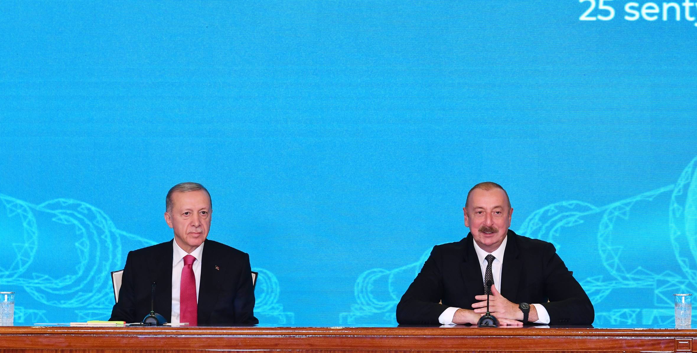 Ильхам Алиев и Президент Реджеп Тайип Эрдоган выступили с заявлениями для прессы