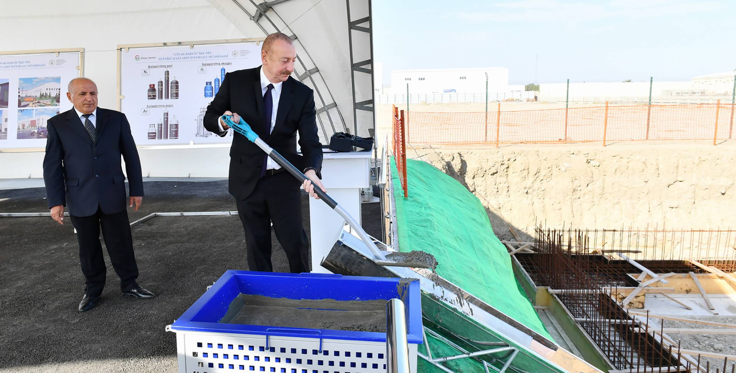 Ильхам Алиев принял участие в церемониях открытия и закладки фундаментов новых предприятий в Сумгайытском химическом промышленном парке