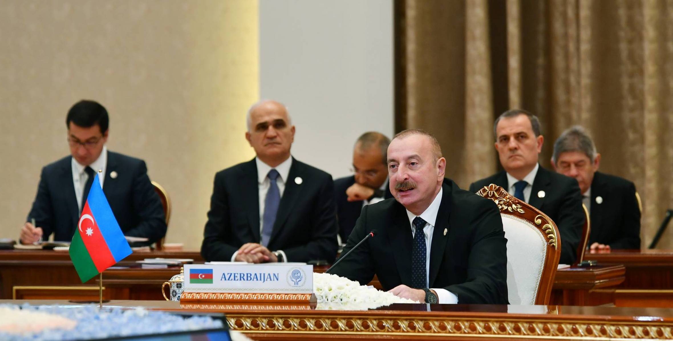 Speech by Ilham Aliyev at the 16th Summit of Economic Cooperation Organization gets underway in Tashkent