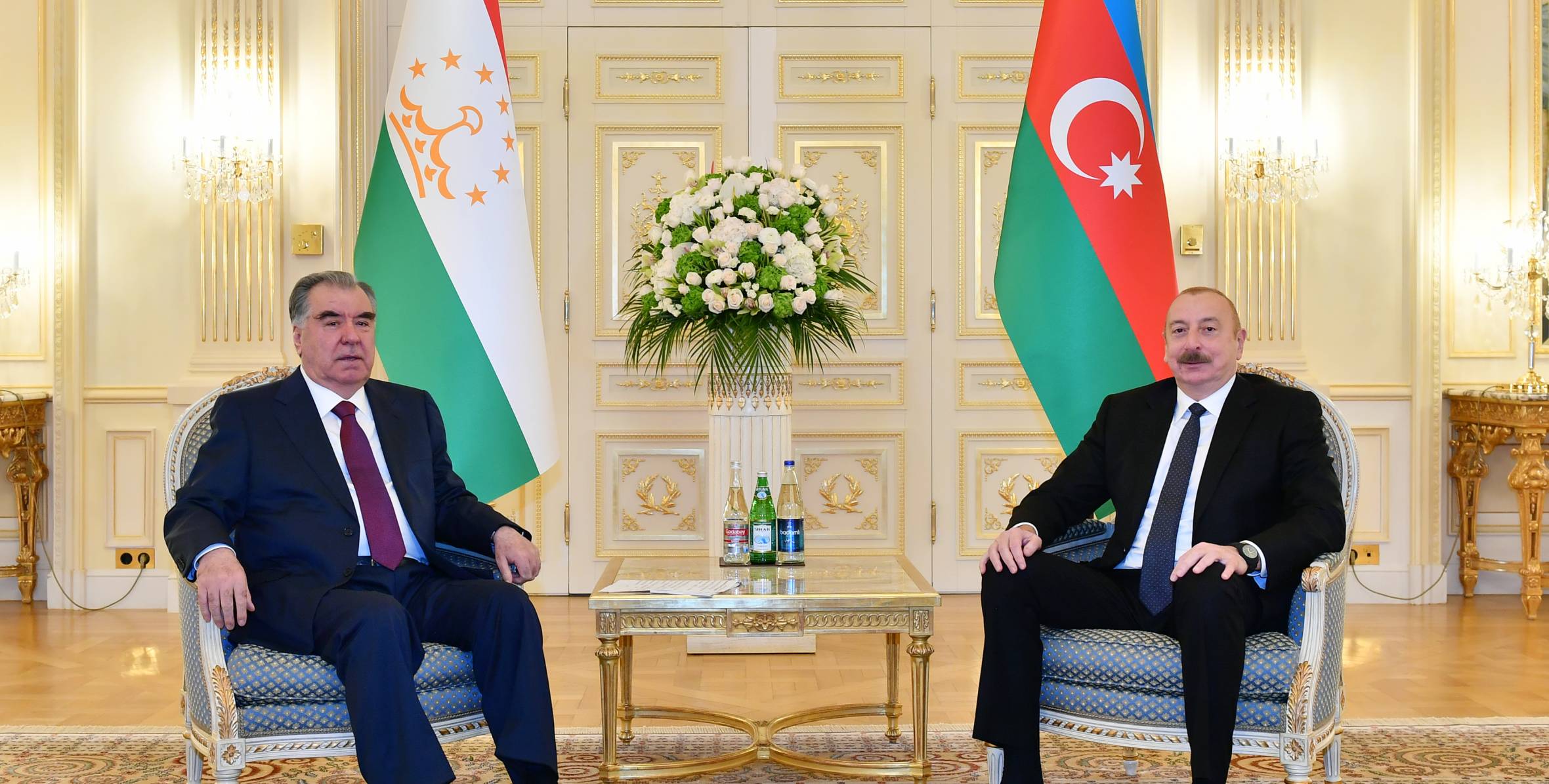 Ильхам Алиев встретился с Президентом Таджикистана Эмомали Рахмоном