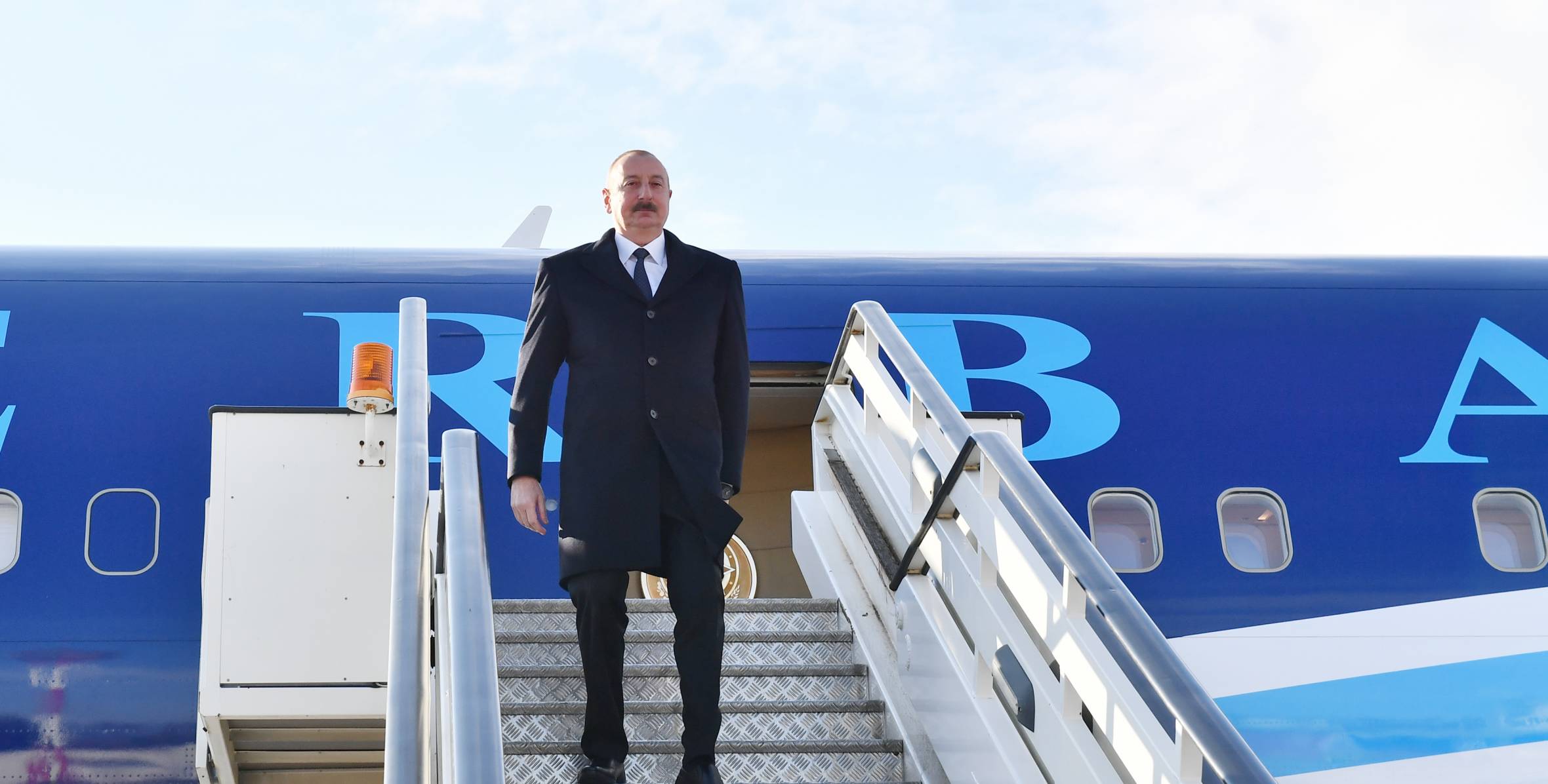 Ilham Aliyev arrived in Serbia for working visit