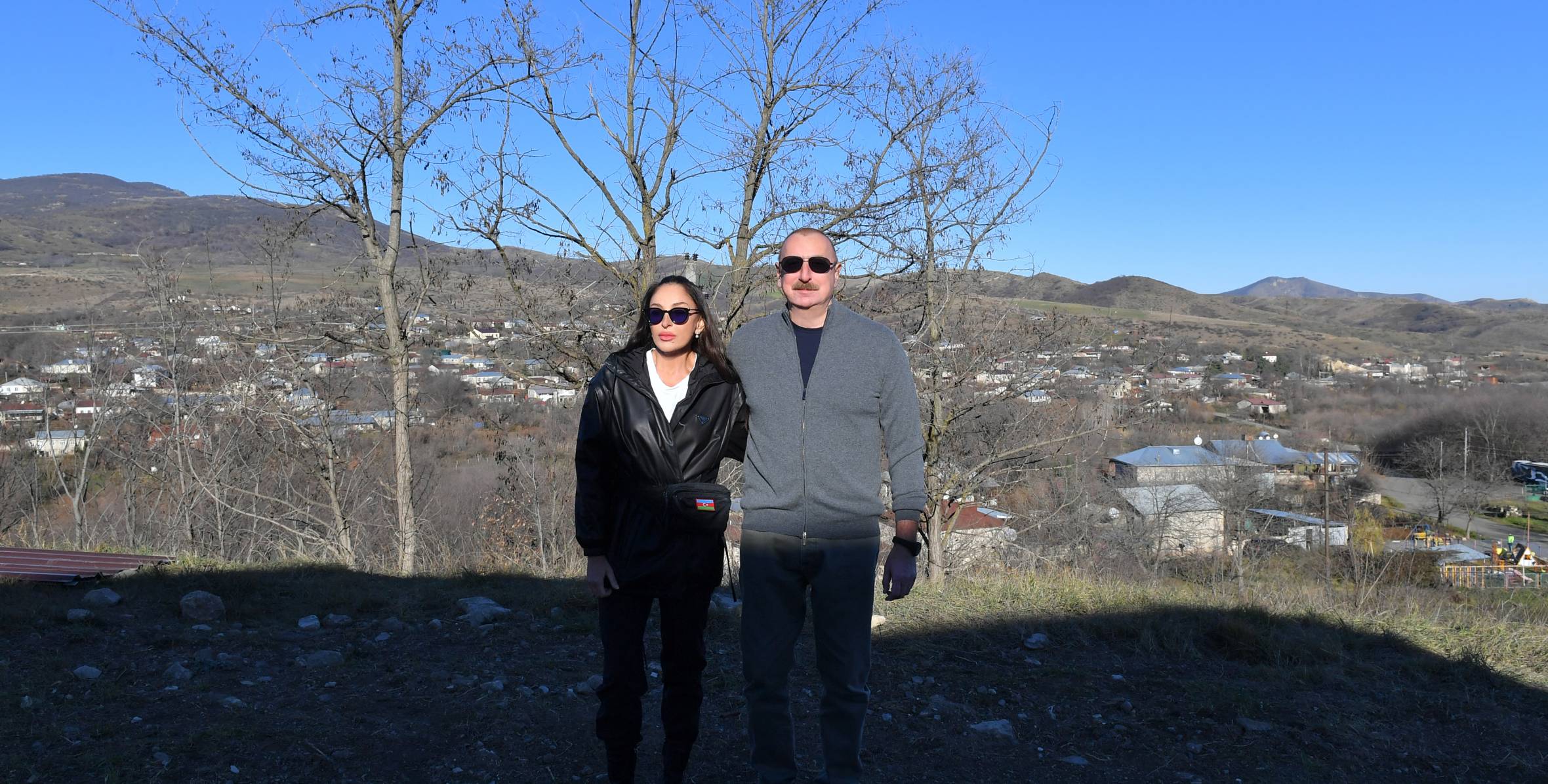 Ильхам Алиев и первая леди Мехрибан Алиева побывали в поселке Гырмызы Базар Ходжавендского района