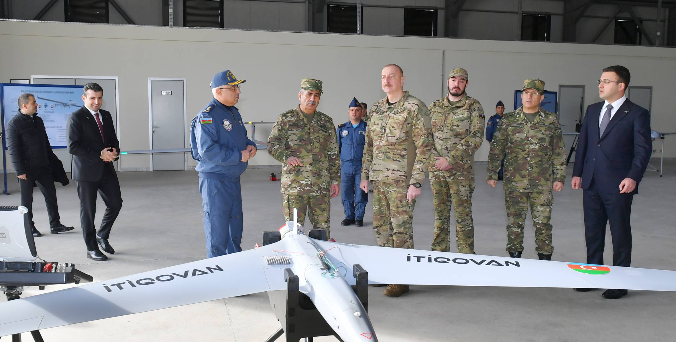 Ilham Aliyev and his son Heydar Aliyev visited Air Force military facilities