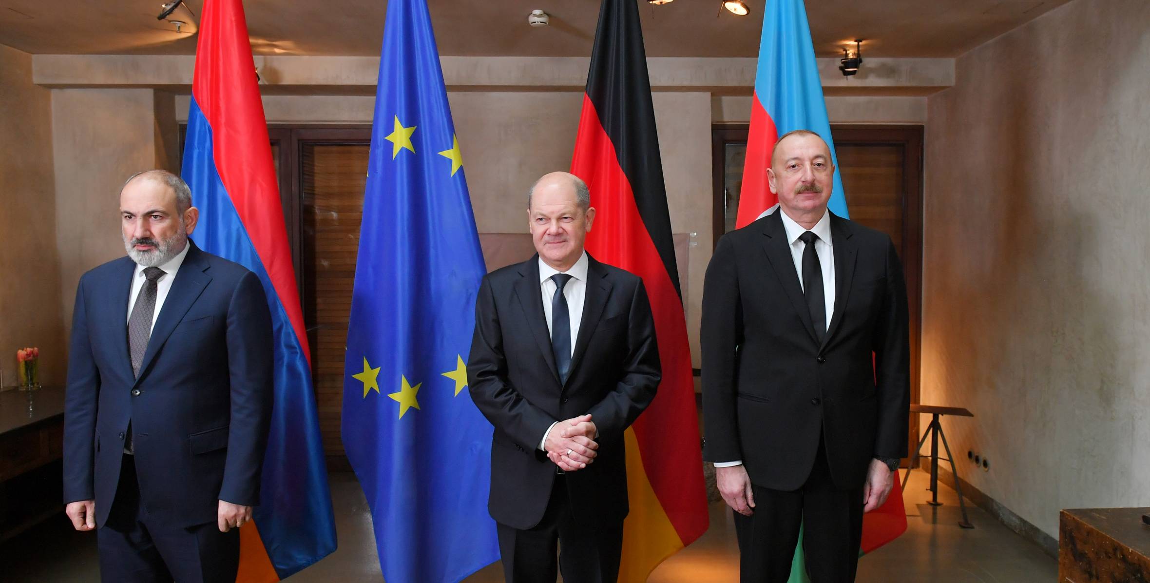 Ilham Aliyev held meetings with Chancellor of Germany Olaf Scholz and Prime Minister of Armenia Nikol Pashinyan