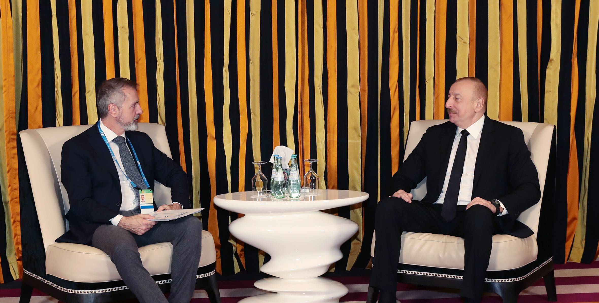 Ilham Aliyev met with Chairman of Board of Directors of Indra in Munich