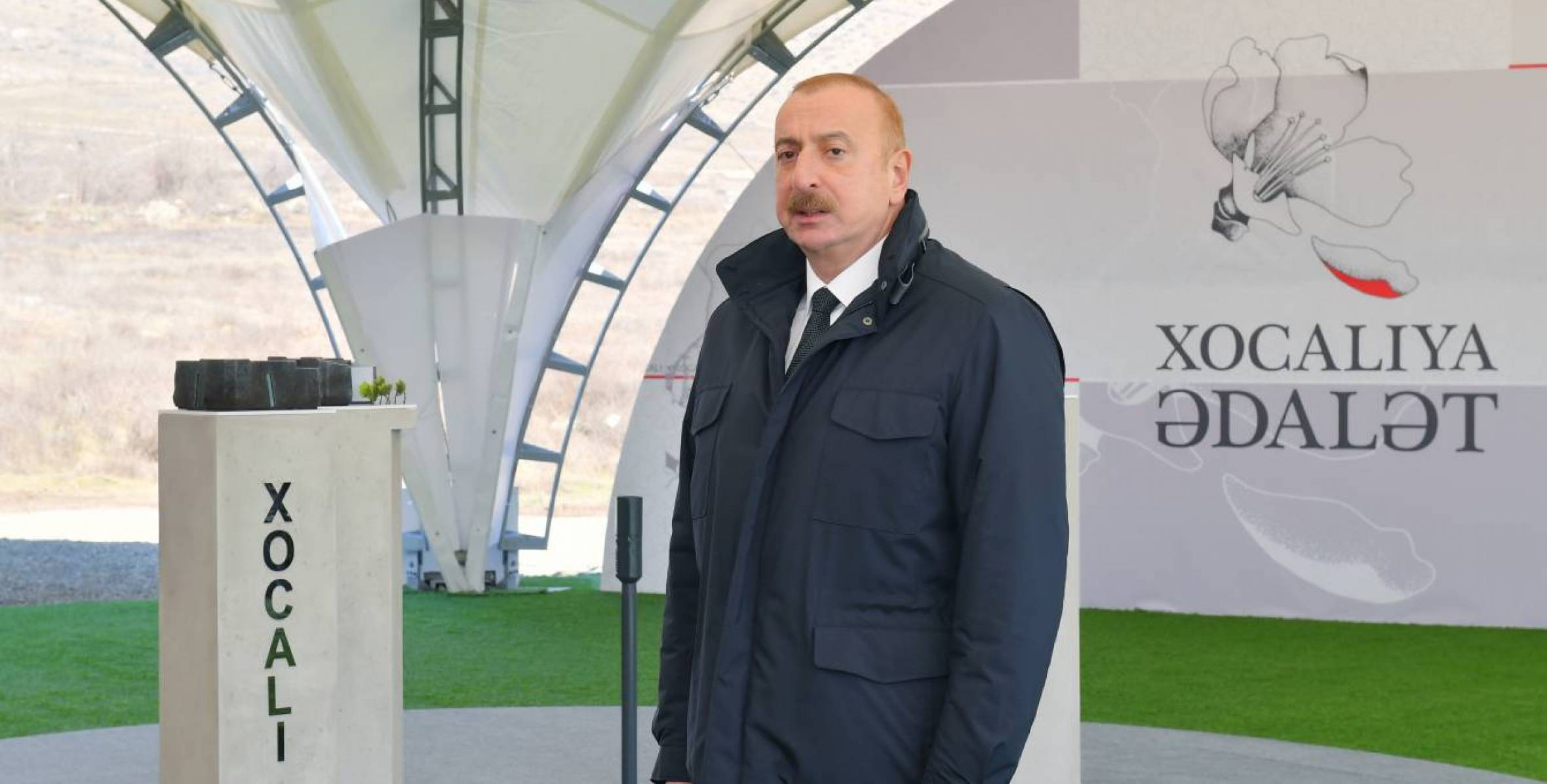 Речь Ильхама Алиева на церемонии закладки фундамента мемориала жертвам Ходжалинского геноцида