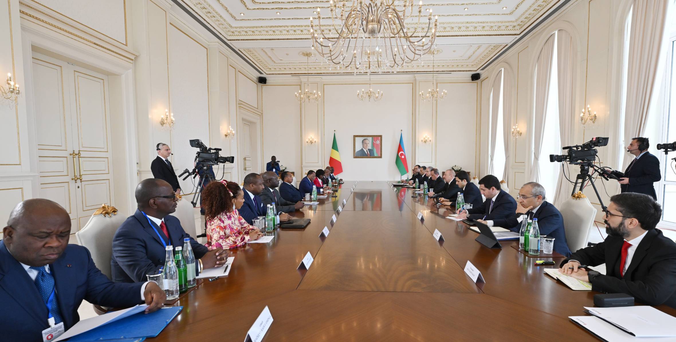 Состоялась встреча президентов Азербайджана и Конго в расширенном составе