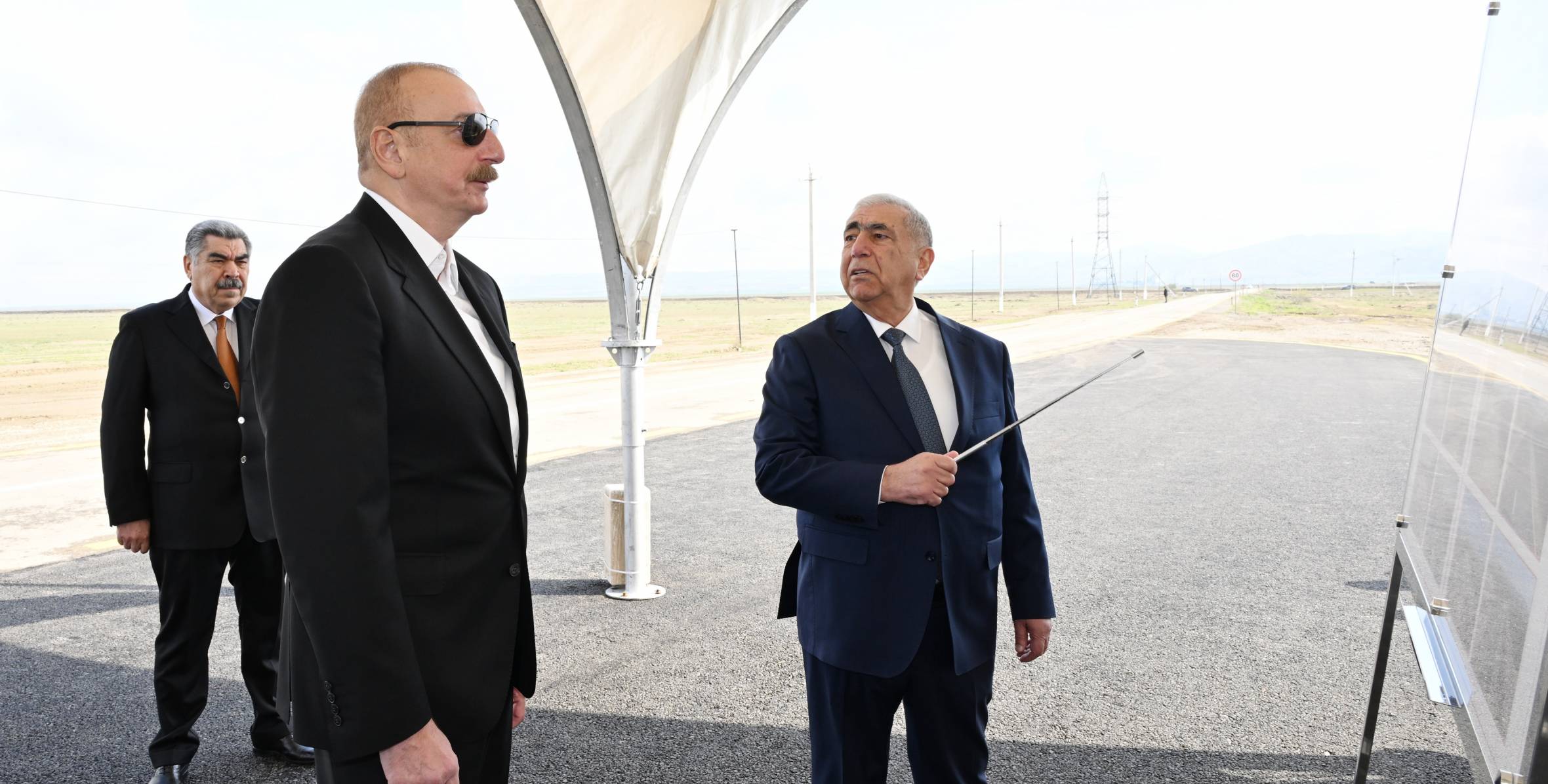 Ильхам Алиев принял участие в открытии автомобильной дороги в Гаджигабульском районе