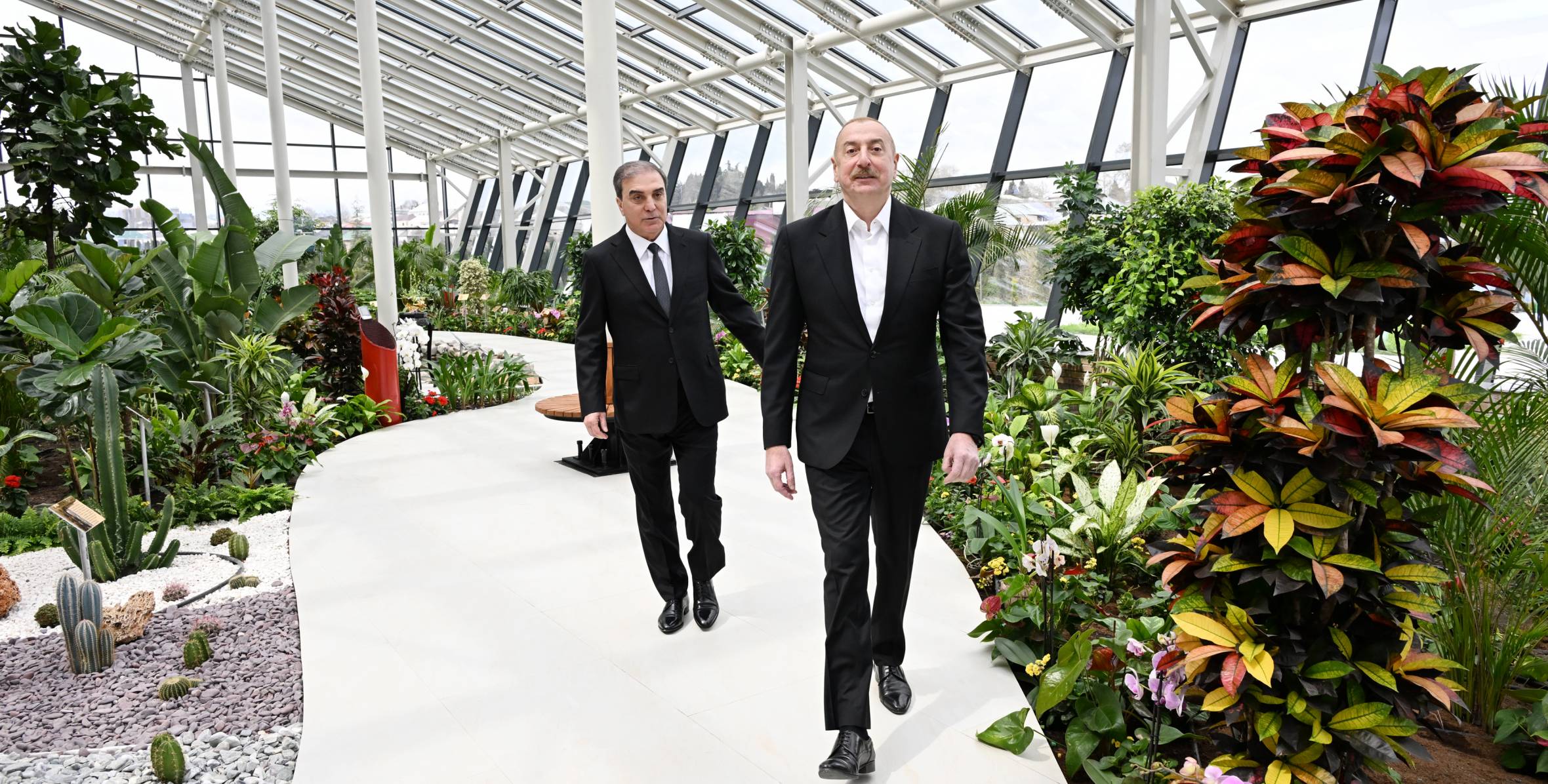 Ilham Aliyev examined construction progress of Ecological Park Complex in Ganja city