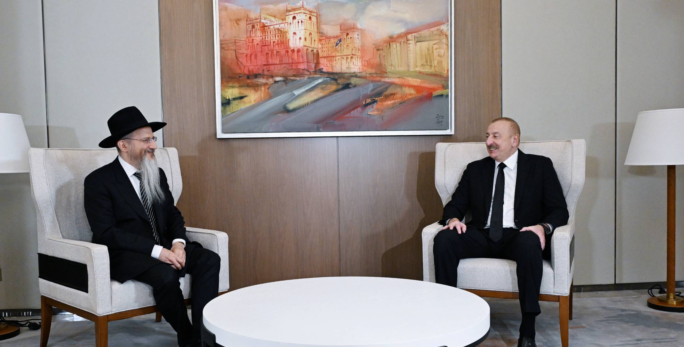 Ilham Aliyev received Chief Rabbi of Russia