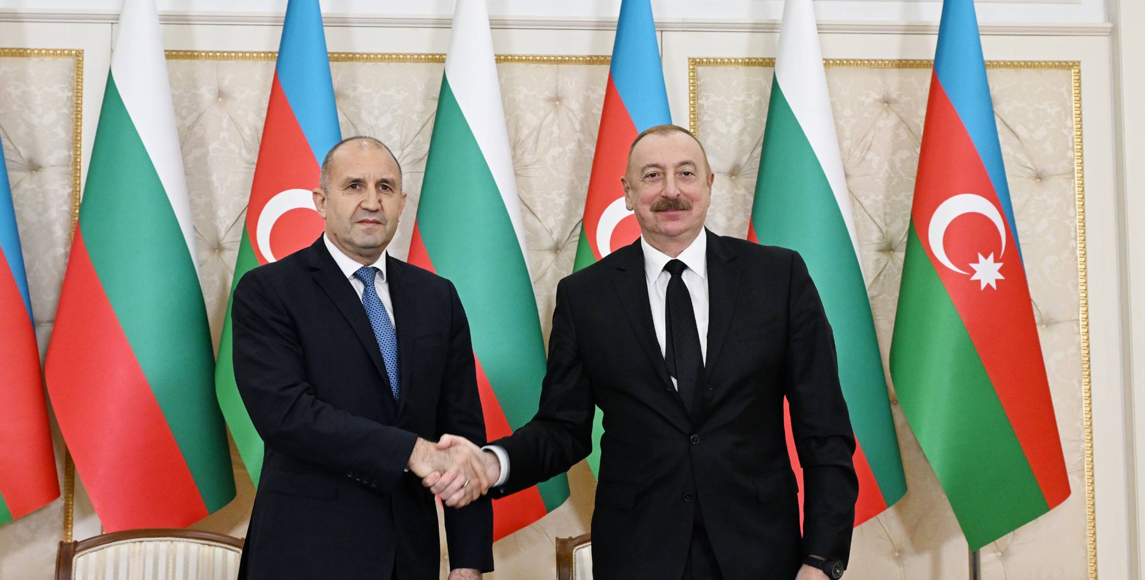 Ilham Aliyev and President Rumen Radev made press statements