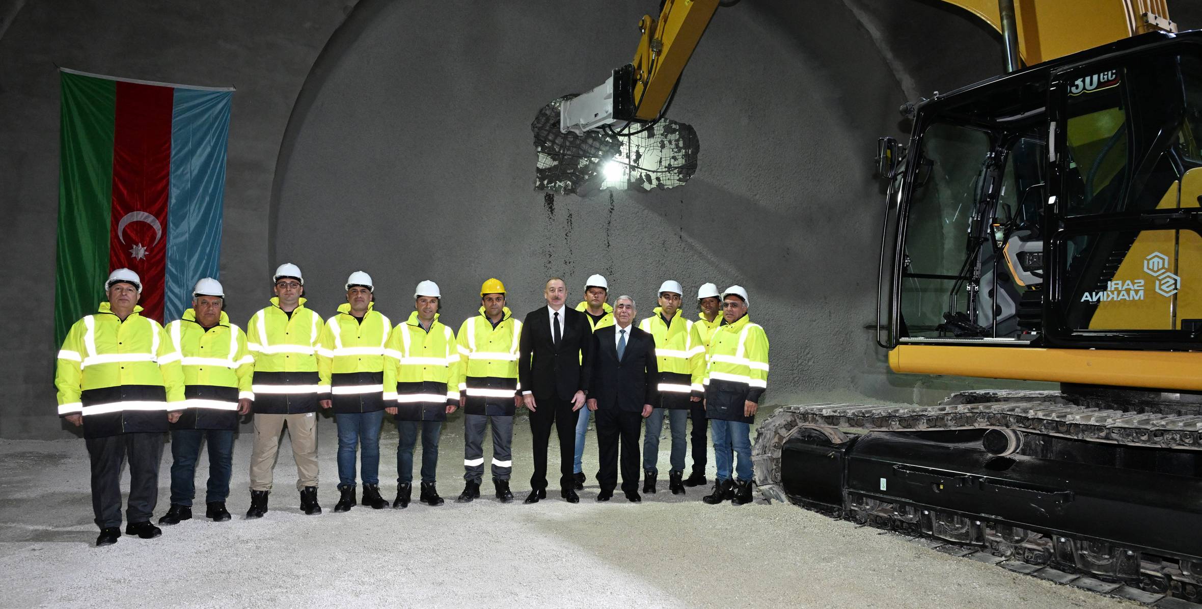 Ilham Aliyev inspected progress of construction of Ahmadbayli-Fuzuli-Shusha highway and attended opening of first tunnel
