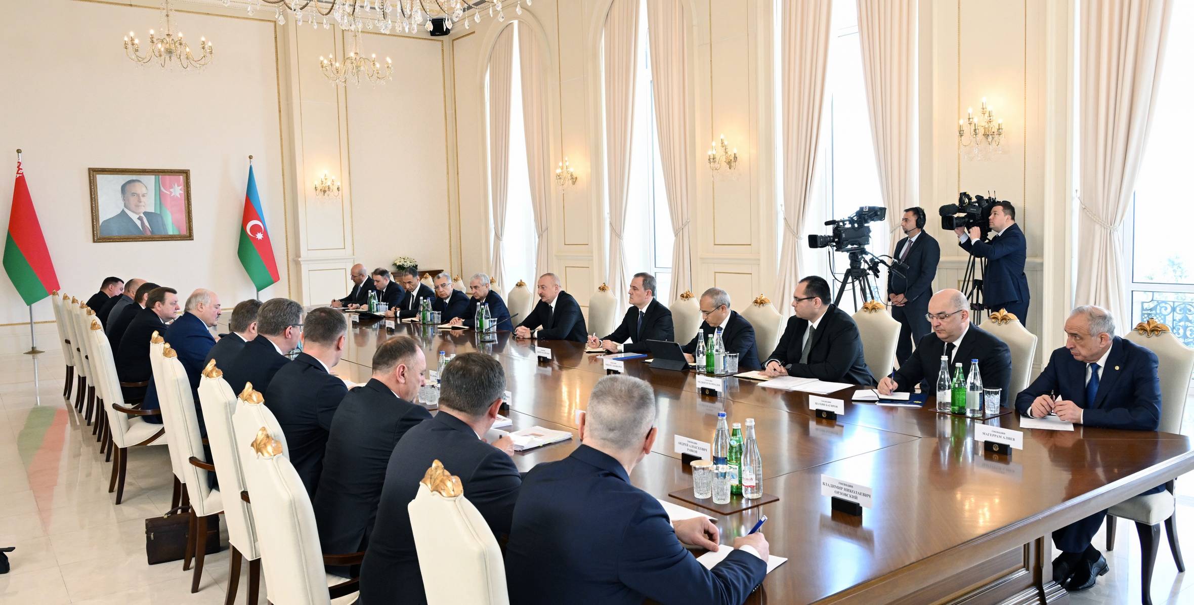 Ilham Aliyev’s expanded meeting with President Aleksandr Lukashenko started