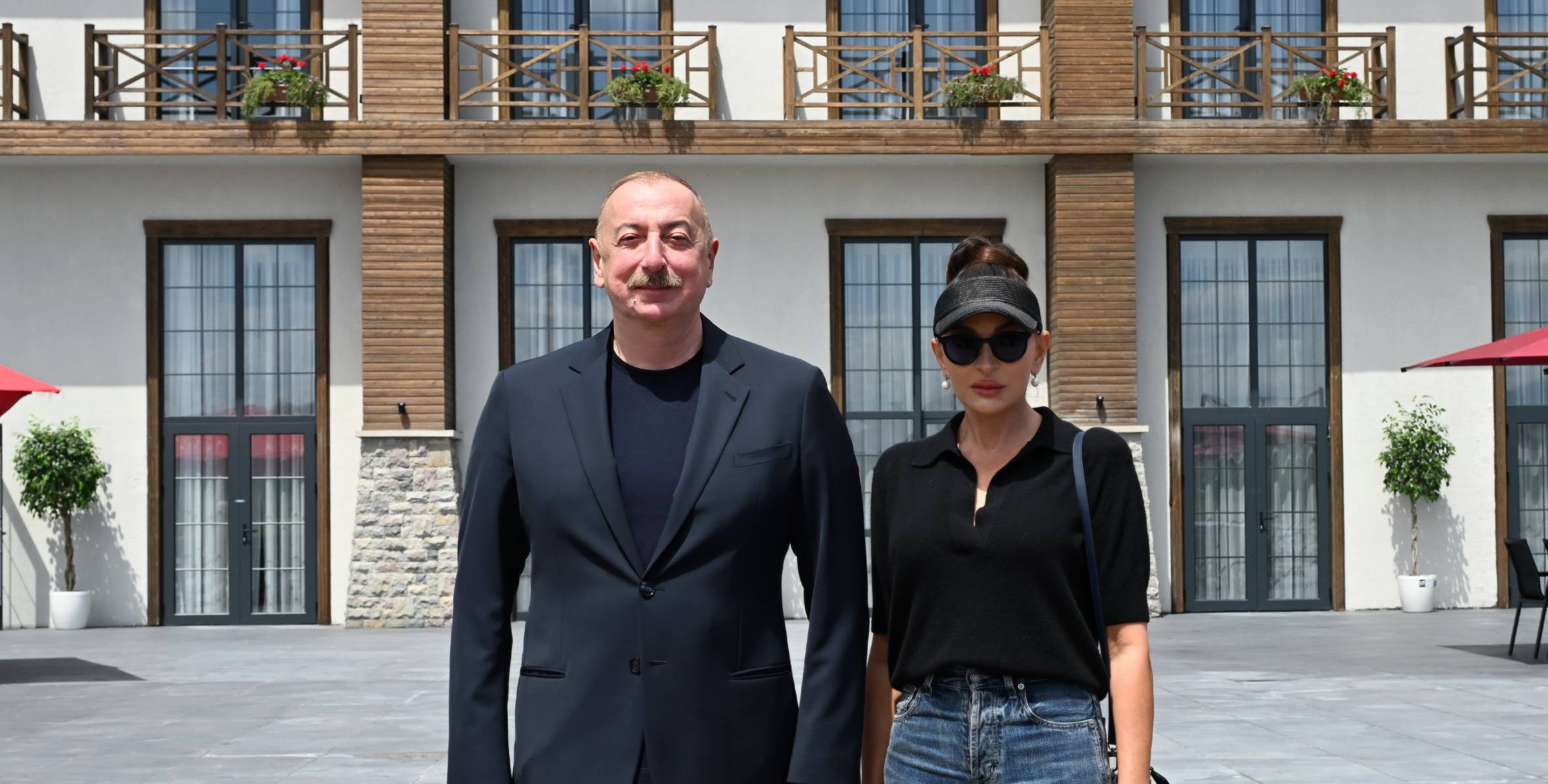 Ильхам Алиев и первая леди Мехрибан Алиева приняли участие в открытии отеля Ağalı в Зангиланском районе