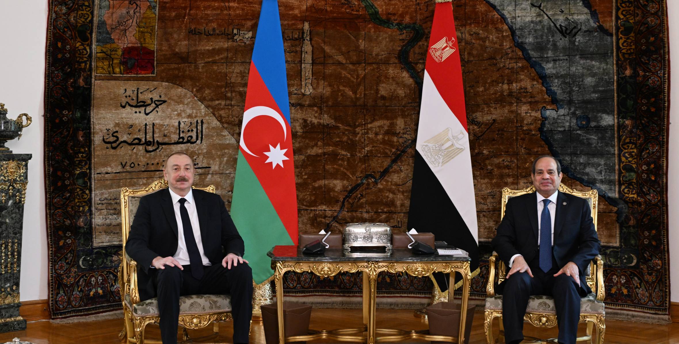 Ilham Aliyev held one-on-one meeting with President Abdel Fattah El-Sisi