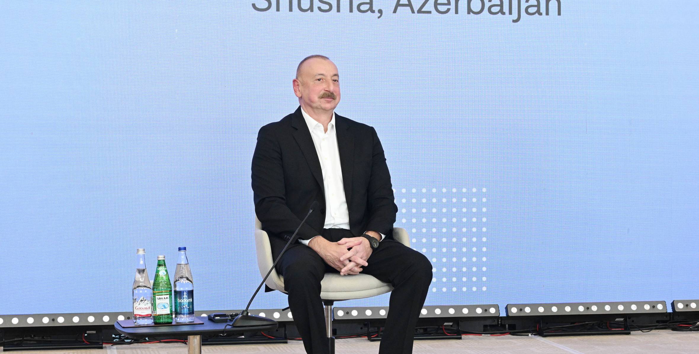 Meeting of the President Ilham Aliyev with the participants of the 2nd Shusha Global Media Forum