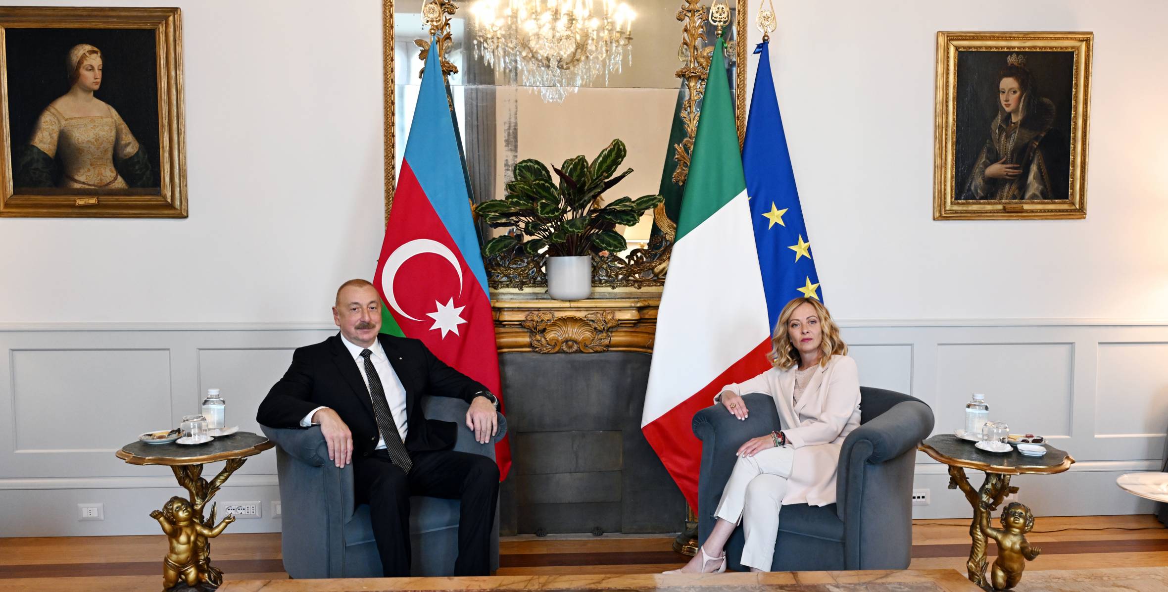 Ilham Aliyev held meeting with President of Council of Ministers of Italy Giorgia Meloni in Rome