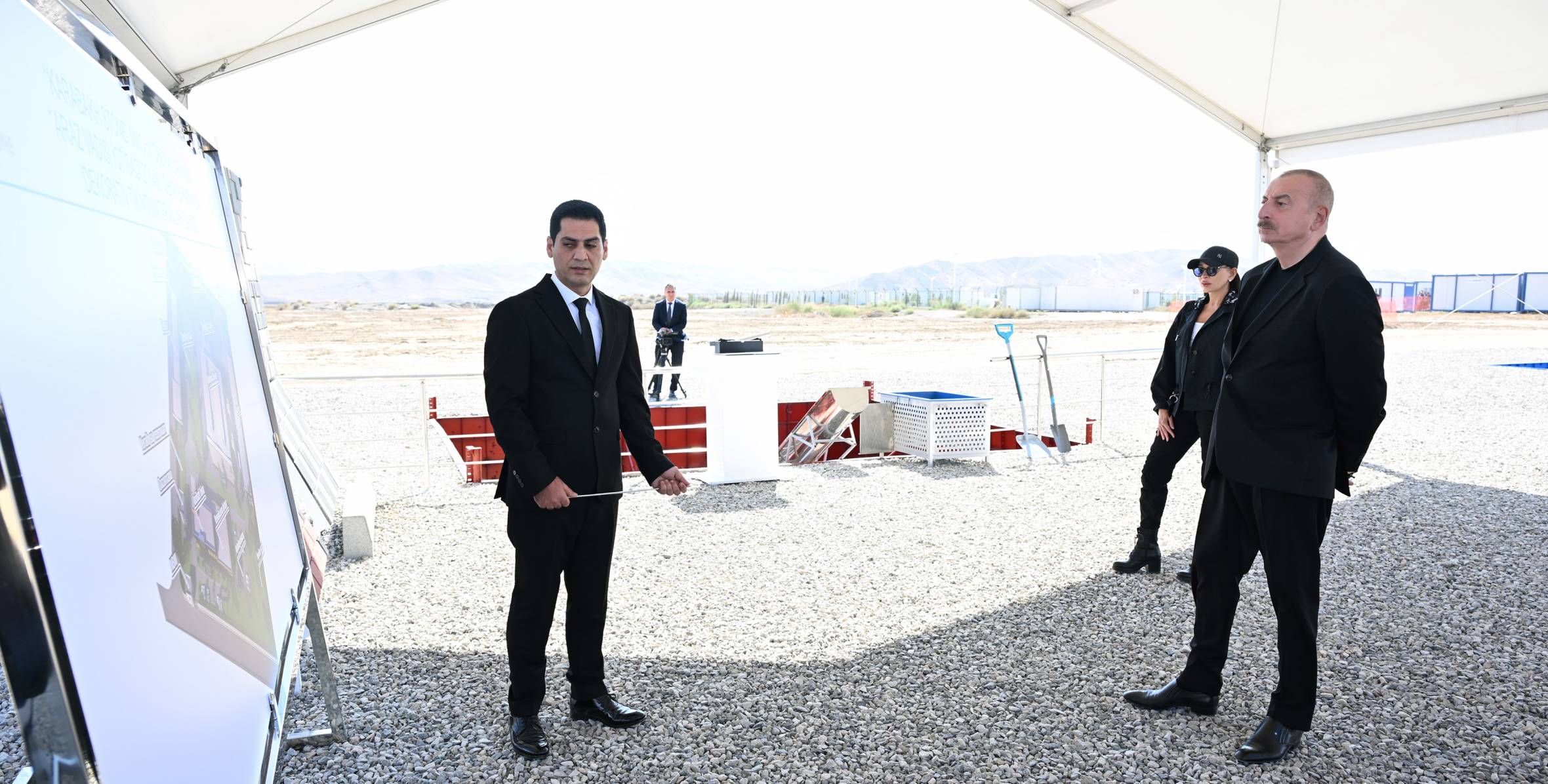 Ilham Aliyev attended the ground-breaking ceremonies for new enterprises in the Araz Valley Economic Zone industrial park in the Jabrayil district