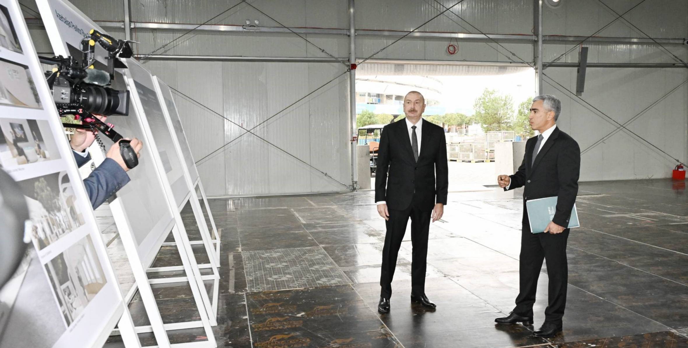 Ilham Aliyev reviewed ongoing preparations for COP29 at Olympic Stadium