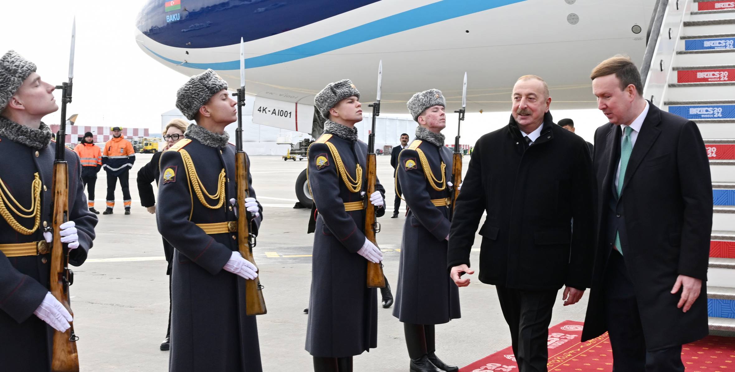 Ilham Aliyev arrived in Russia