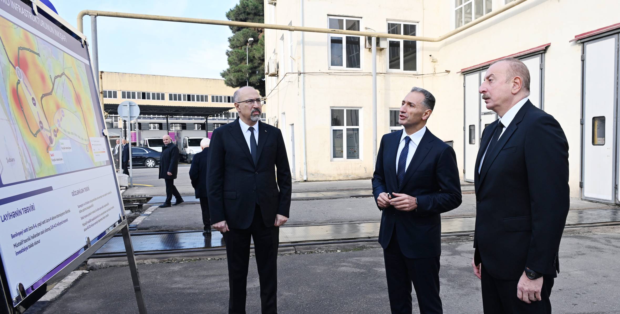 Ilham Aliyev inspected new-generation metro trains assembled in Baku