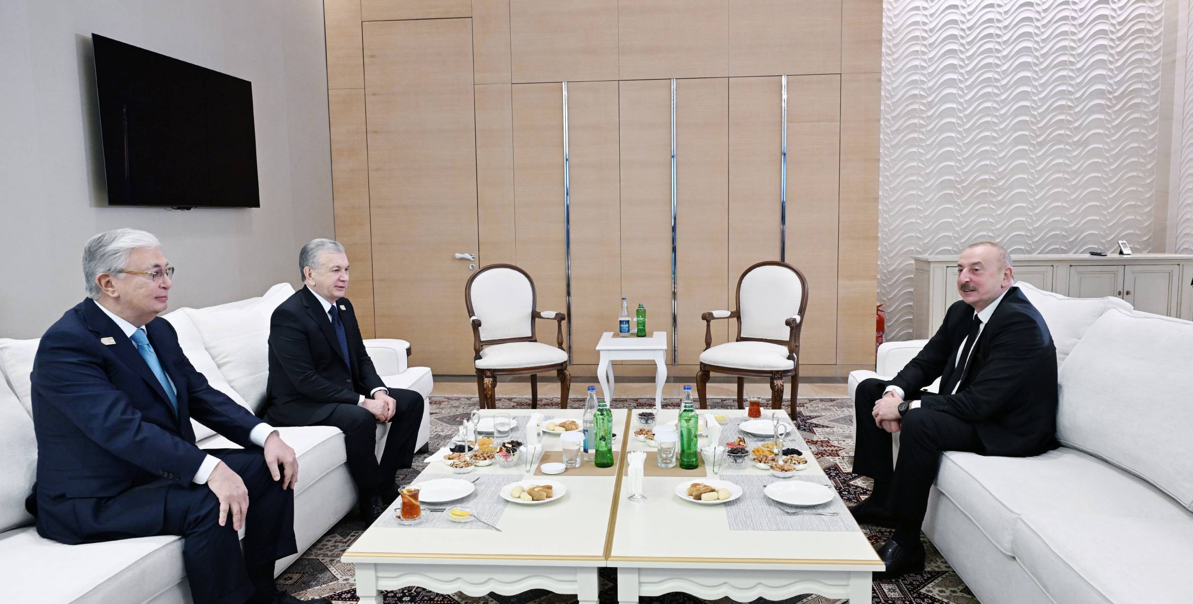 Baku hosted trilateral meeting between Presidents of Azerbaijan, Kazakhstan, and Uzbekistan