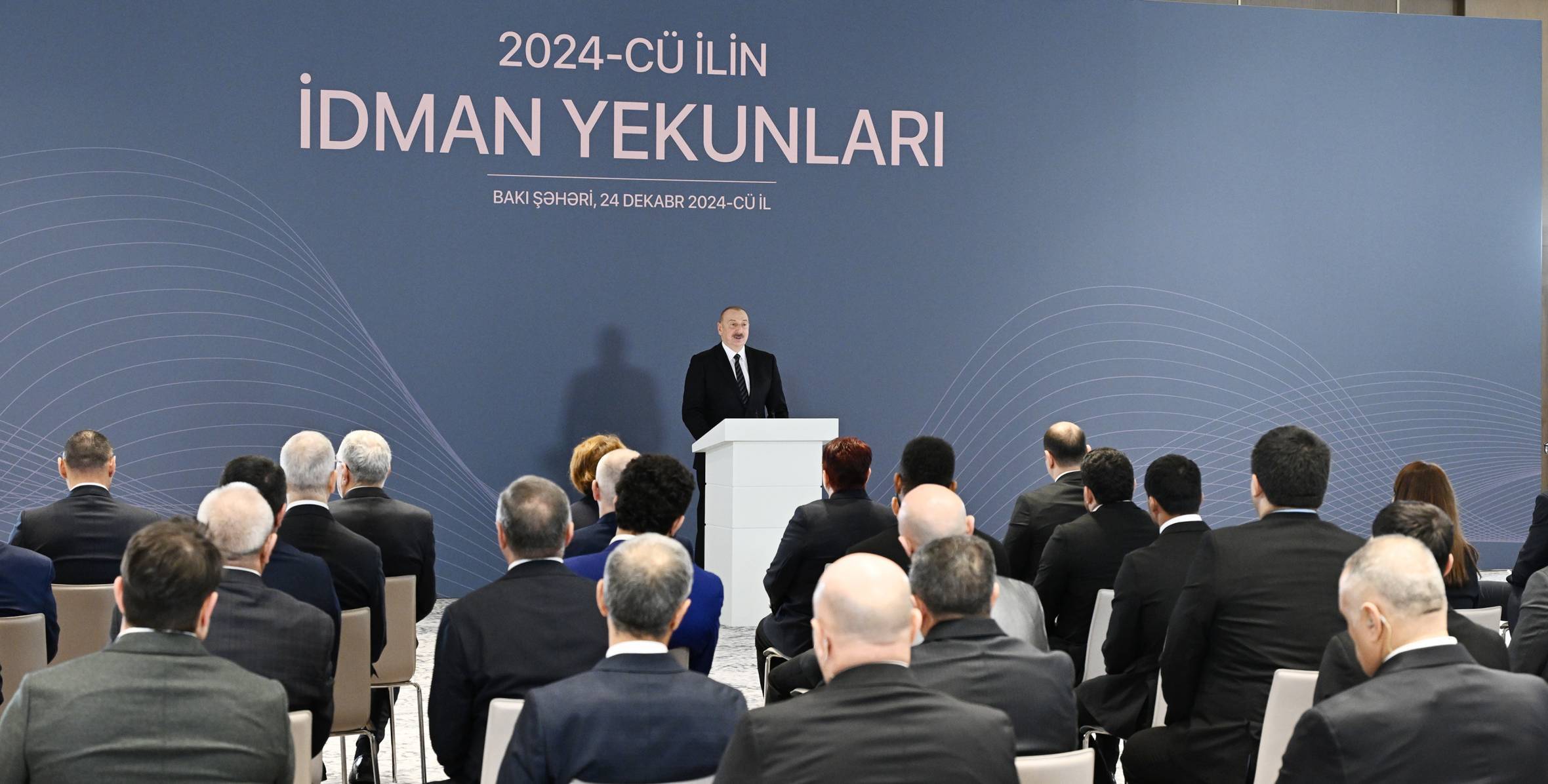 2024-cü ilin idman yekunlarına həsr olunan mərasimdə İlham Əliyevin nitqi