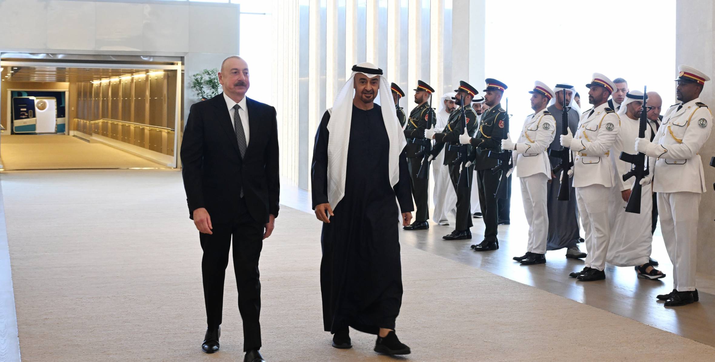 Ilham Aliyev arrived in United Arab Emirates for working visit