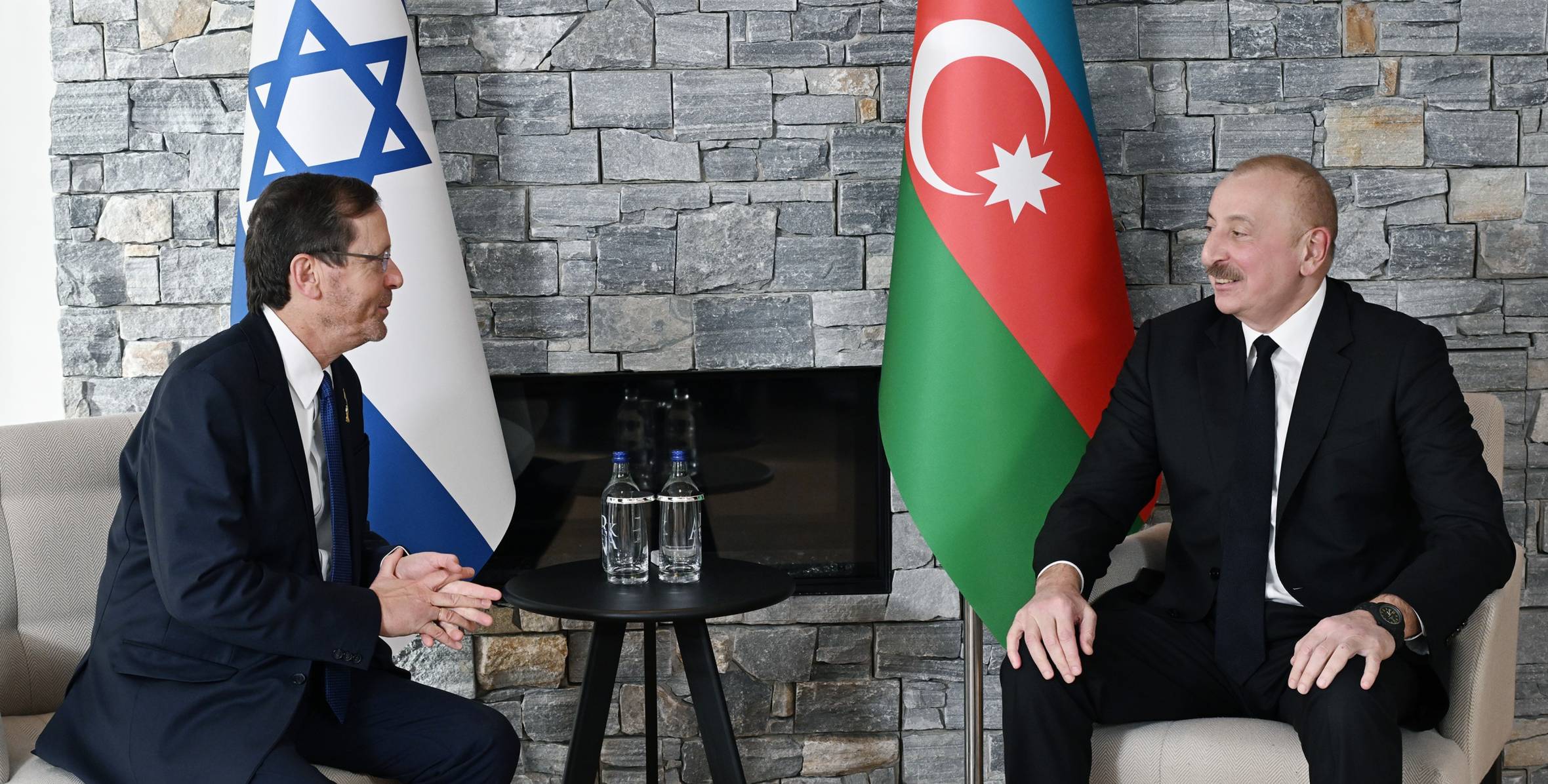 Ilham Aliyev met with President of Israel in Davos