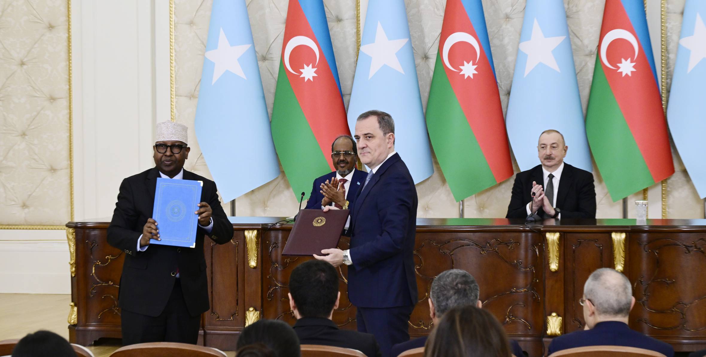 Azərbaycan ilə Somali arasında imzalanmış sənədlərin mübadiləsi mərasimi olub