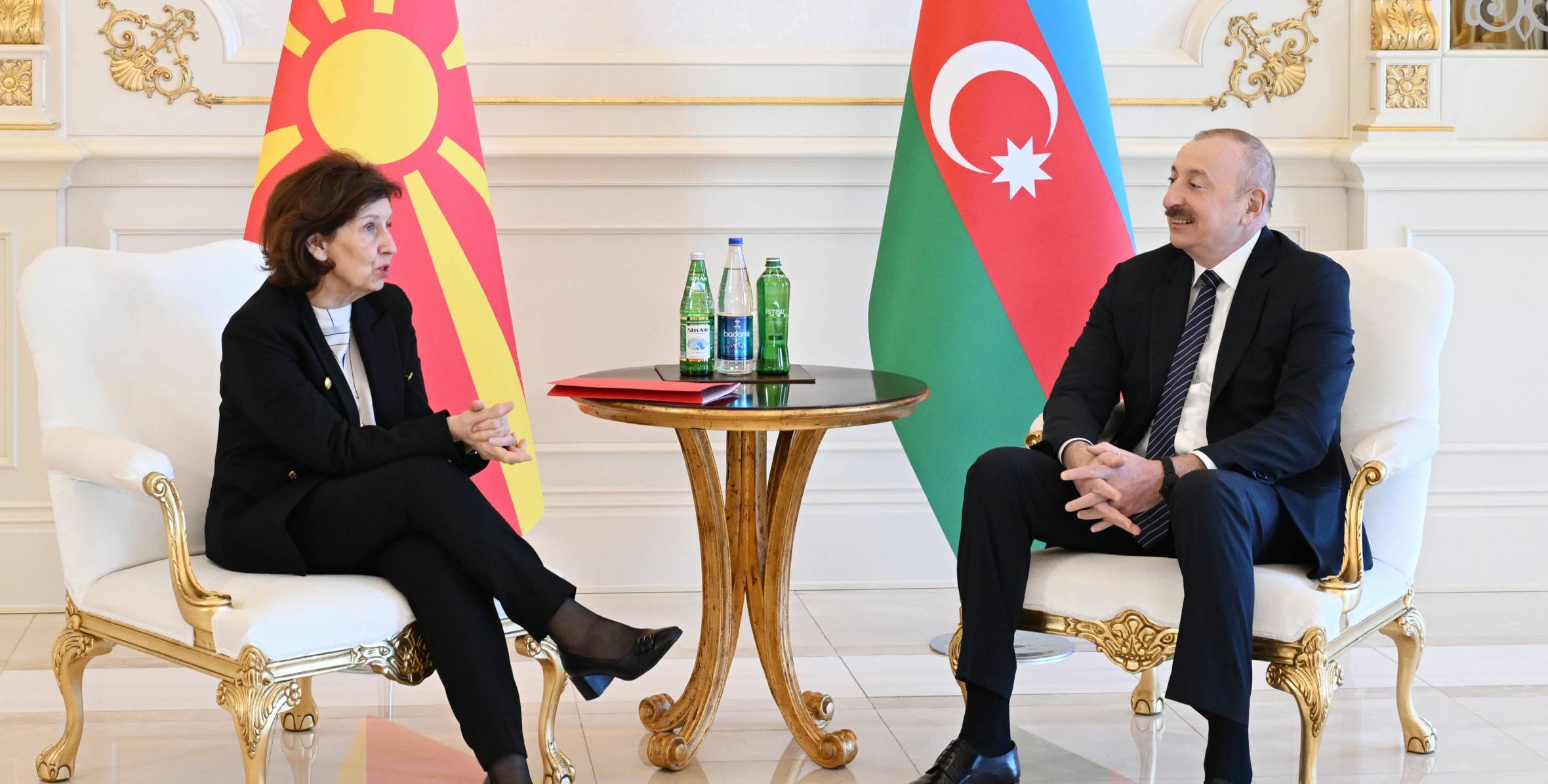 Ilham Aliyev held one-on-one meeting with President of North Macedonia