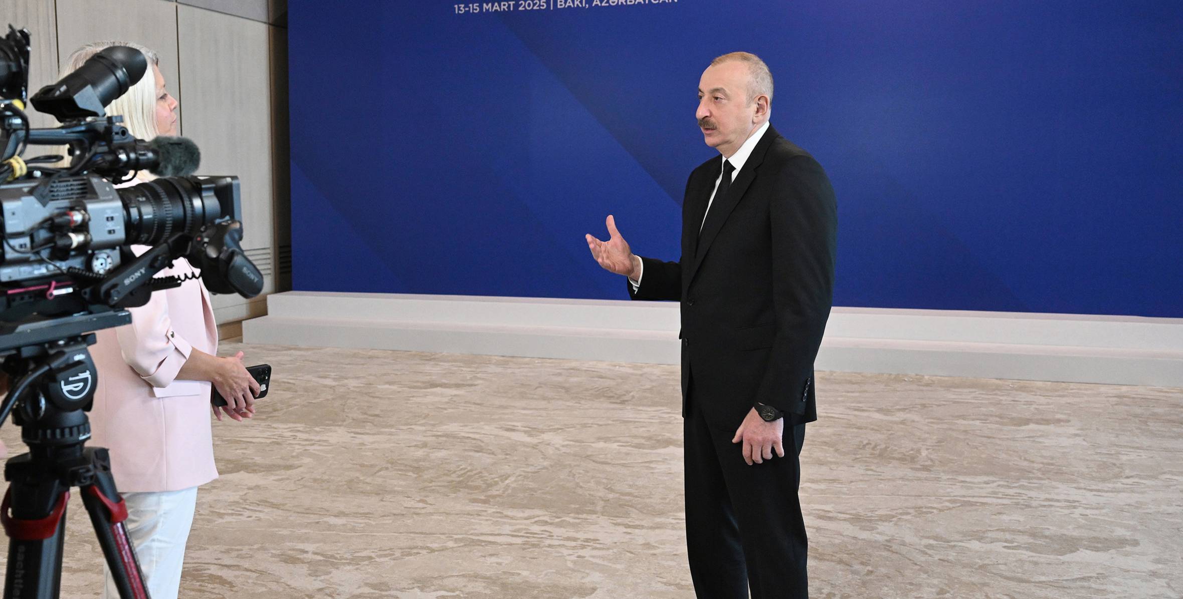 Ilham Aliyev was interviewed by Euronews TV channel