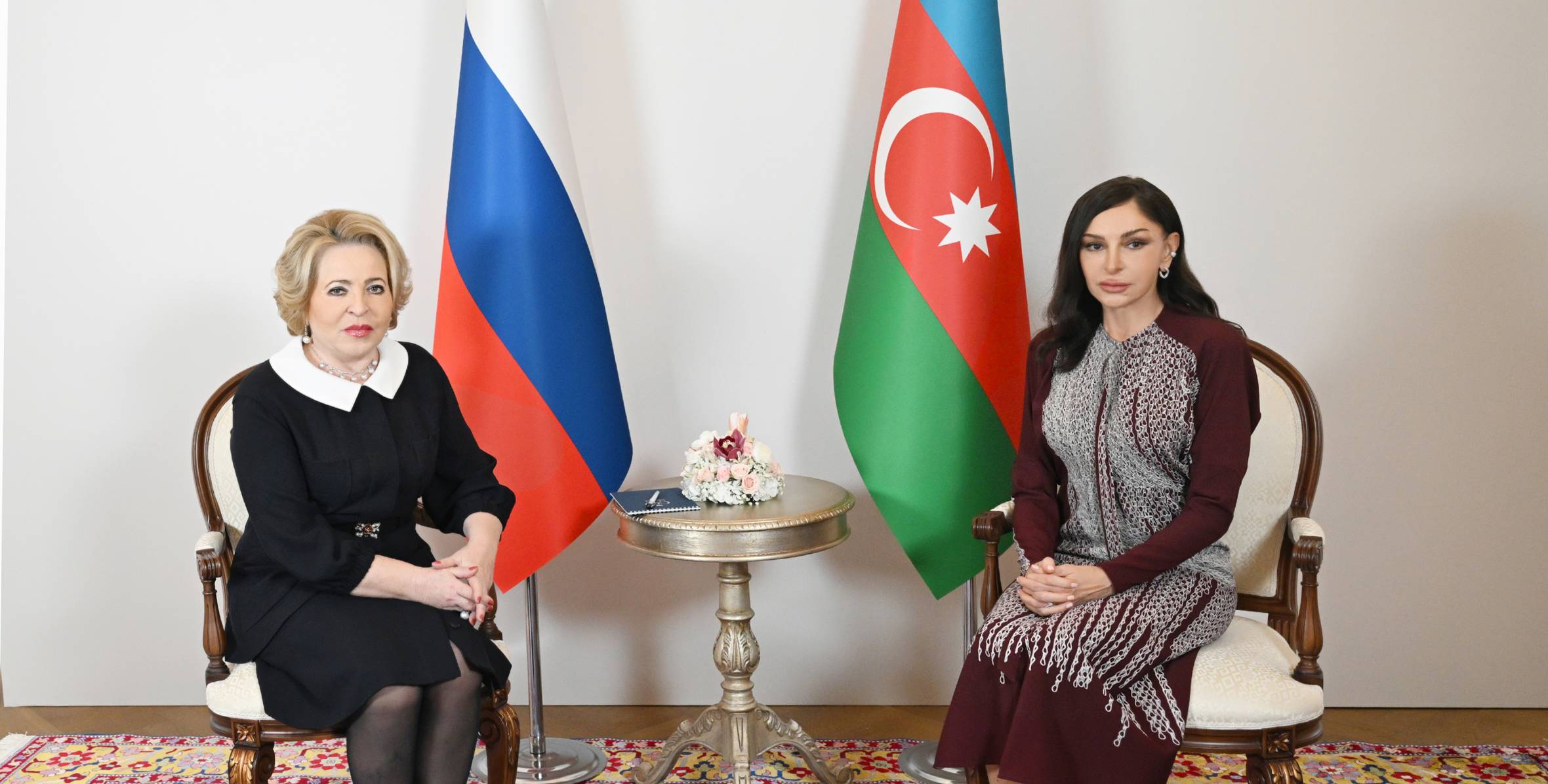 Azerbaijan’s First Vice-President Mehriban Aliyeva met with Chairwoman of Russia’s Federation Council