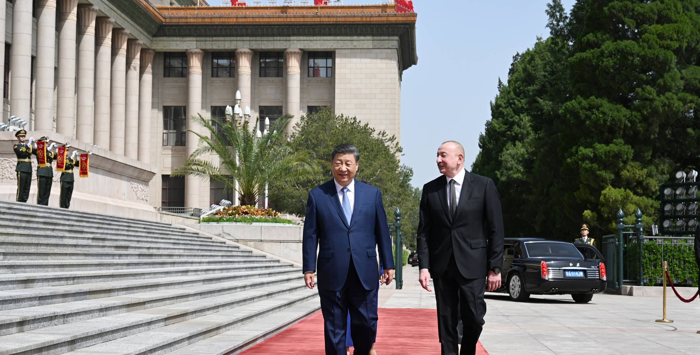 Official welcome ceremony was held for President of Azerbaijan Ilham Aliyev in Beijing